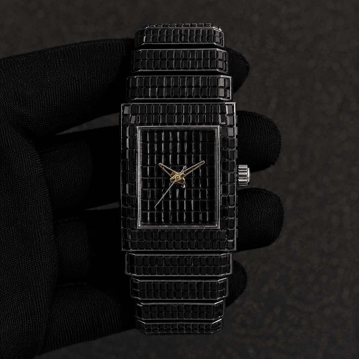 Women's Fully Iced Out Diamond Watch 30mm - Iced Baguette Dial and Band - Square Timepiece, Quartz Movement