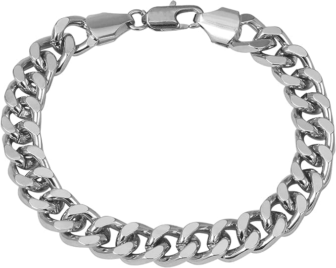 Men's 45mm Diamond Accent Nugget Watch & 3 Bracelet Set