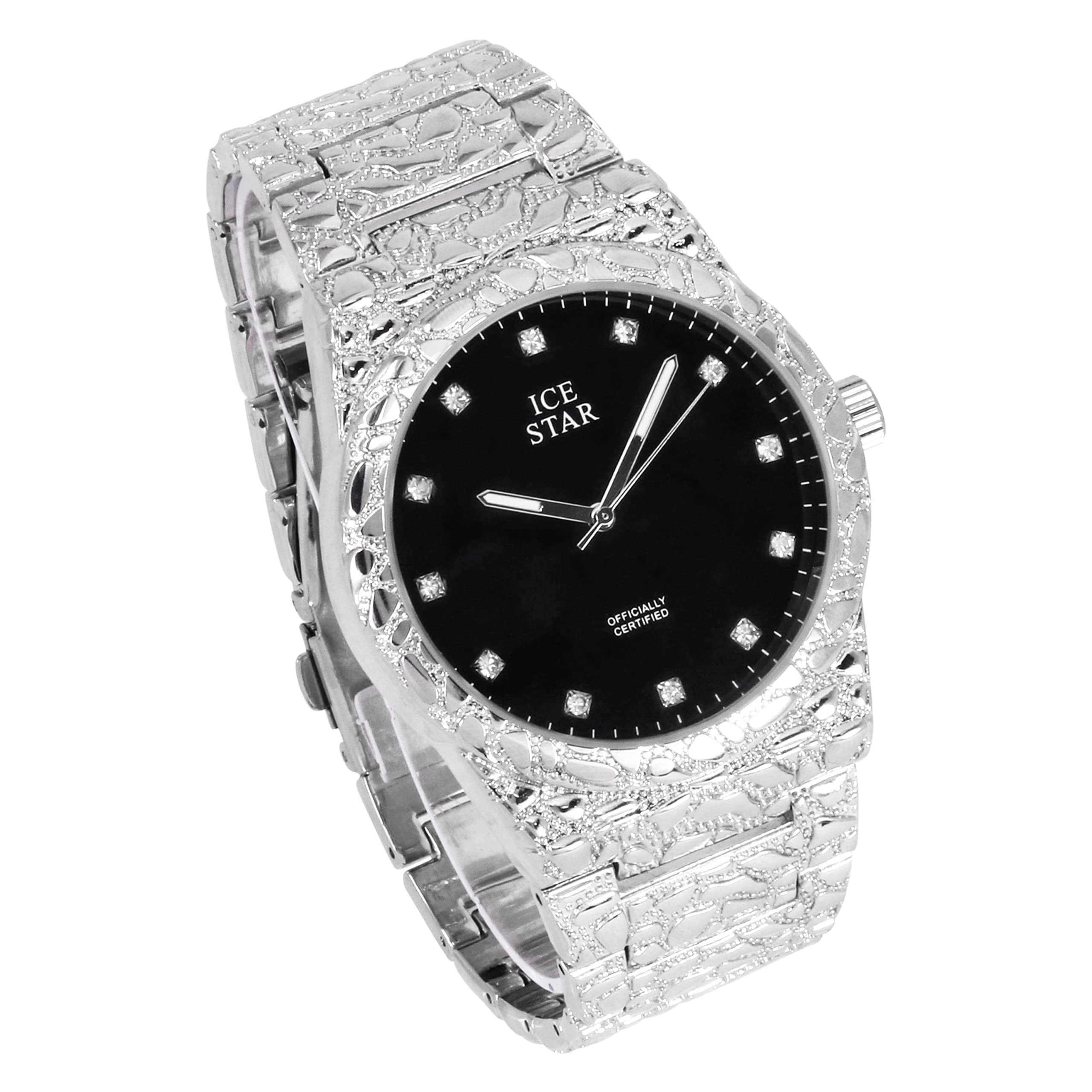 Men’s 45mm Nugget Watch - Metal Band, Quartz Movement