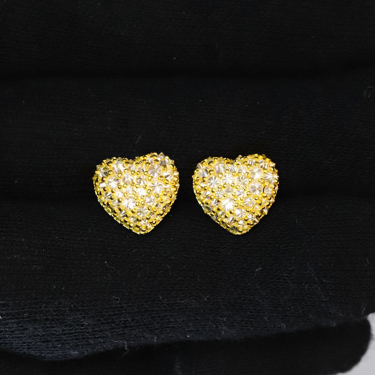 12mm Heart Moissanite Stud Earring, 1.87 CT Diamond Studs in Premium Sterling Silver