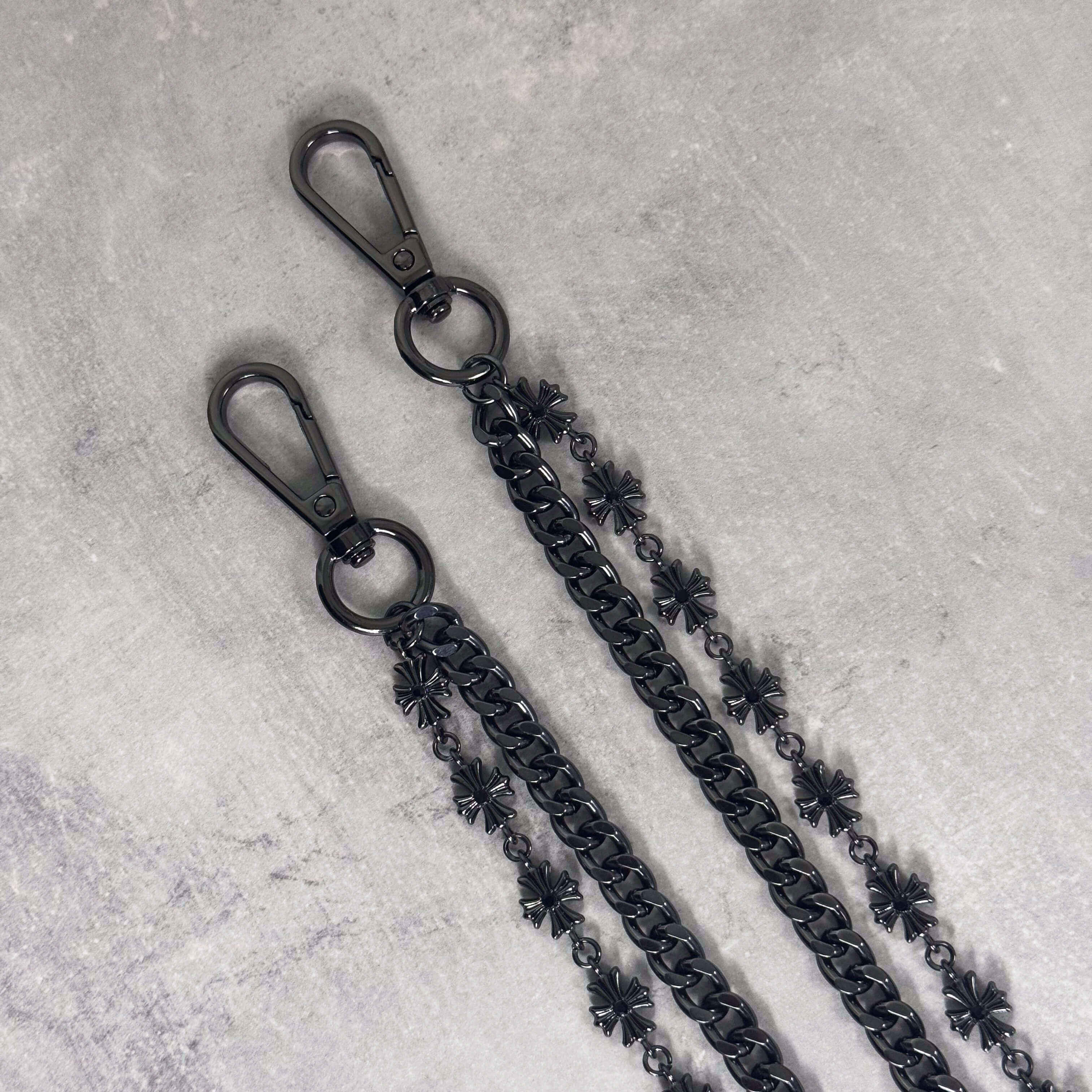 Cuban and Cross Double Layer Pant Chain