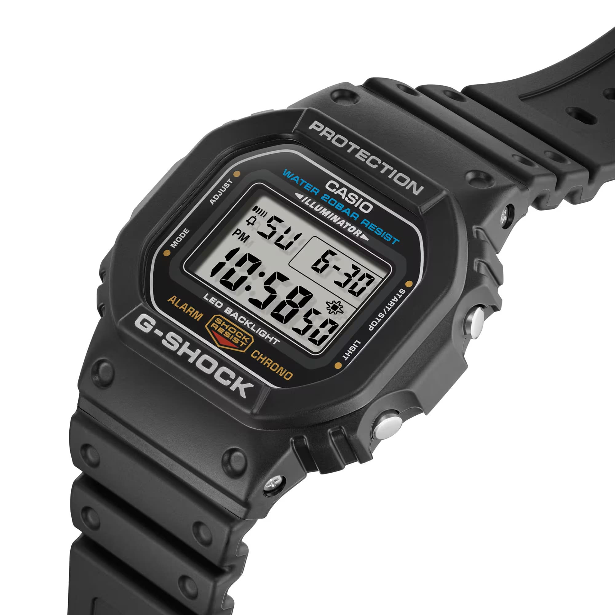 Men's 49mm Casio G-SHOCK Digital Watch - Resin Band, Super Illuminator LED Backlight
