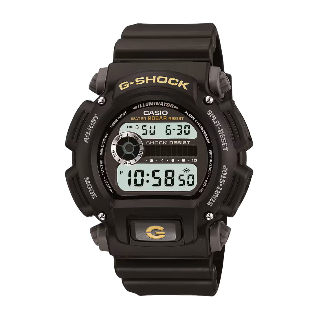 Men's 49mm Casio G-SHOCK Digital Watch - Resin Band, Multi-Function Alarm