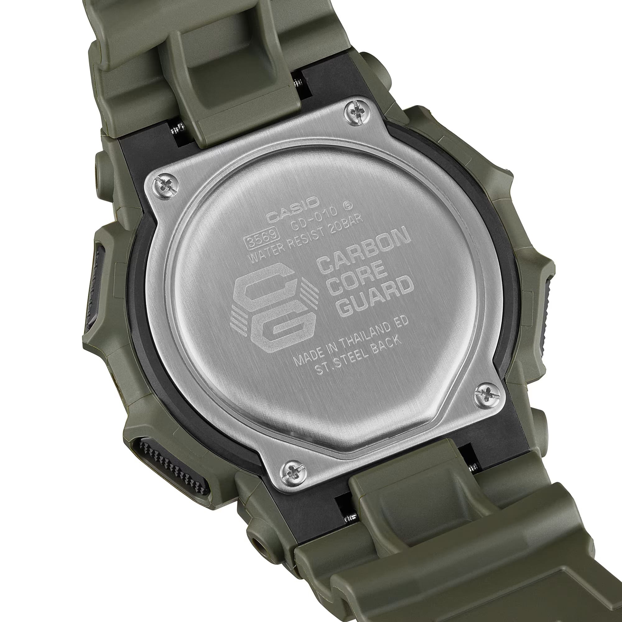 Men's 55mm Casio G-SHOCK Digital Watch - Resin Band, Carbon Core Guard Structure