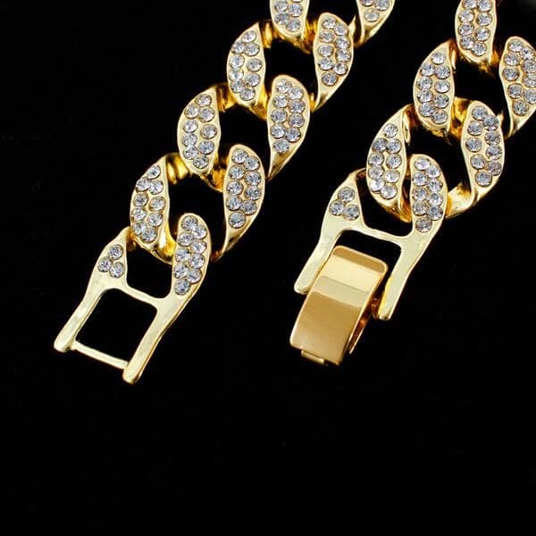 Men's 15mm Iced Out Cuban Link Bracelet