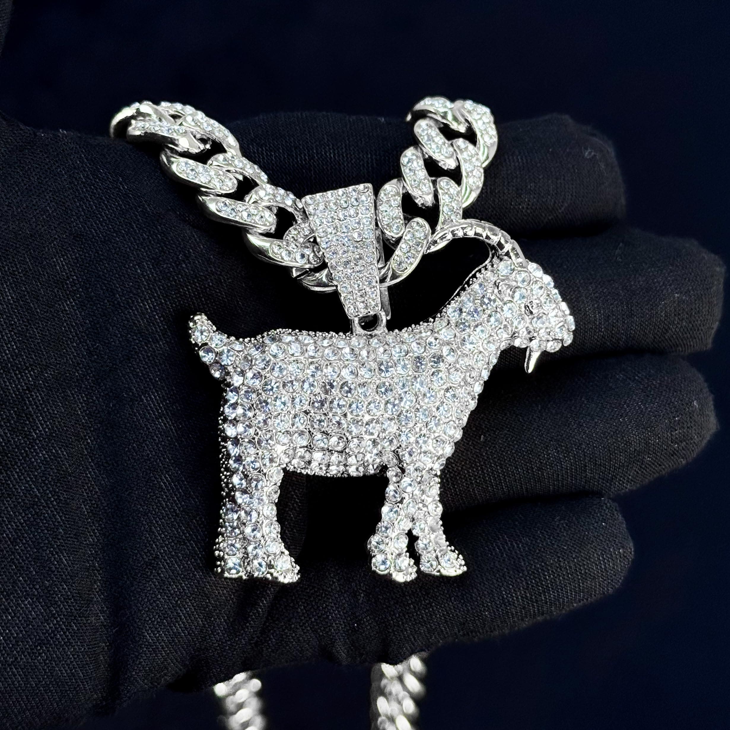 Large Iced Out Basketball Pendant with 12mm Cuban Chain
