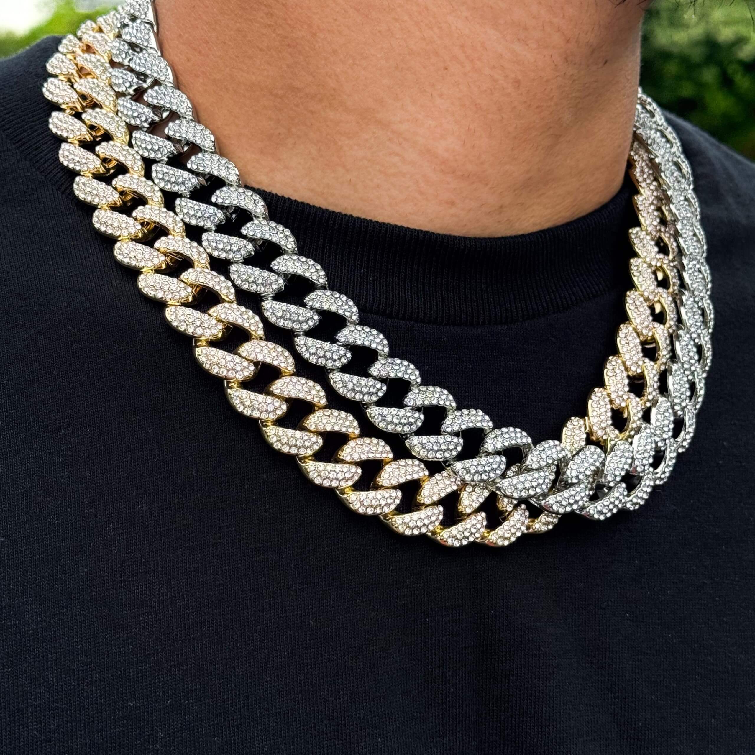 18mm Iced Out Cuban Chain
