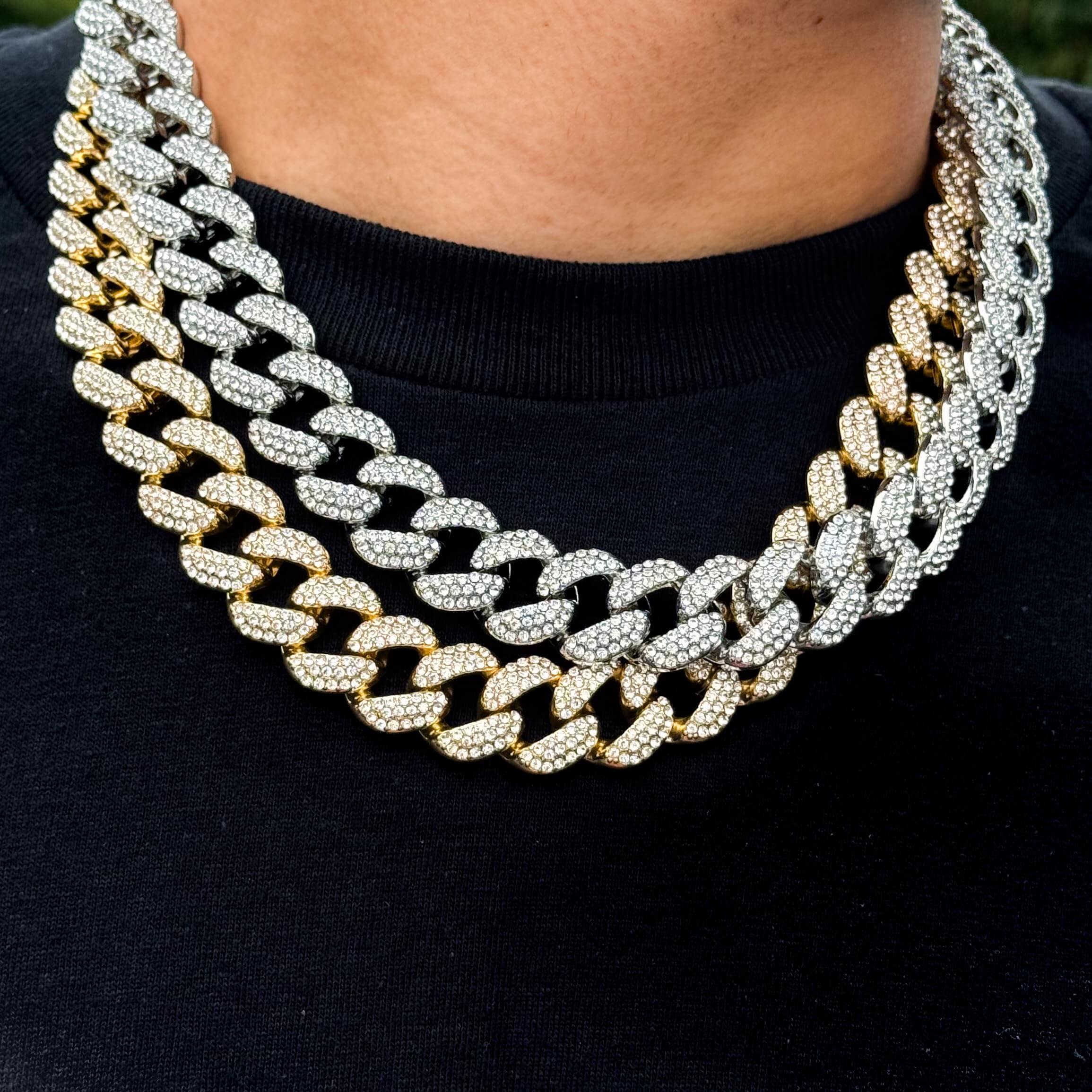 18mm Iced Out Cuban Chain