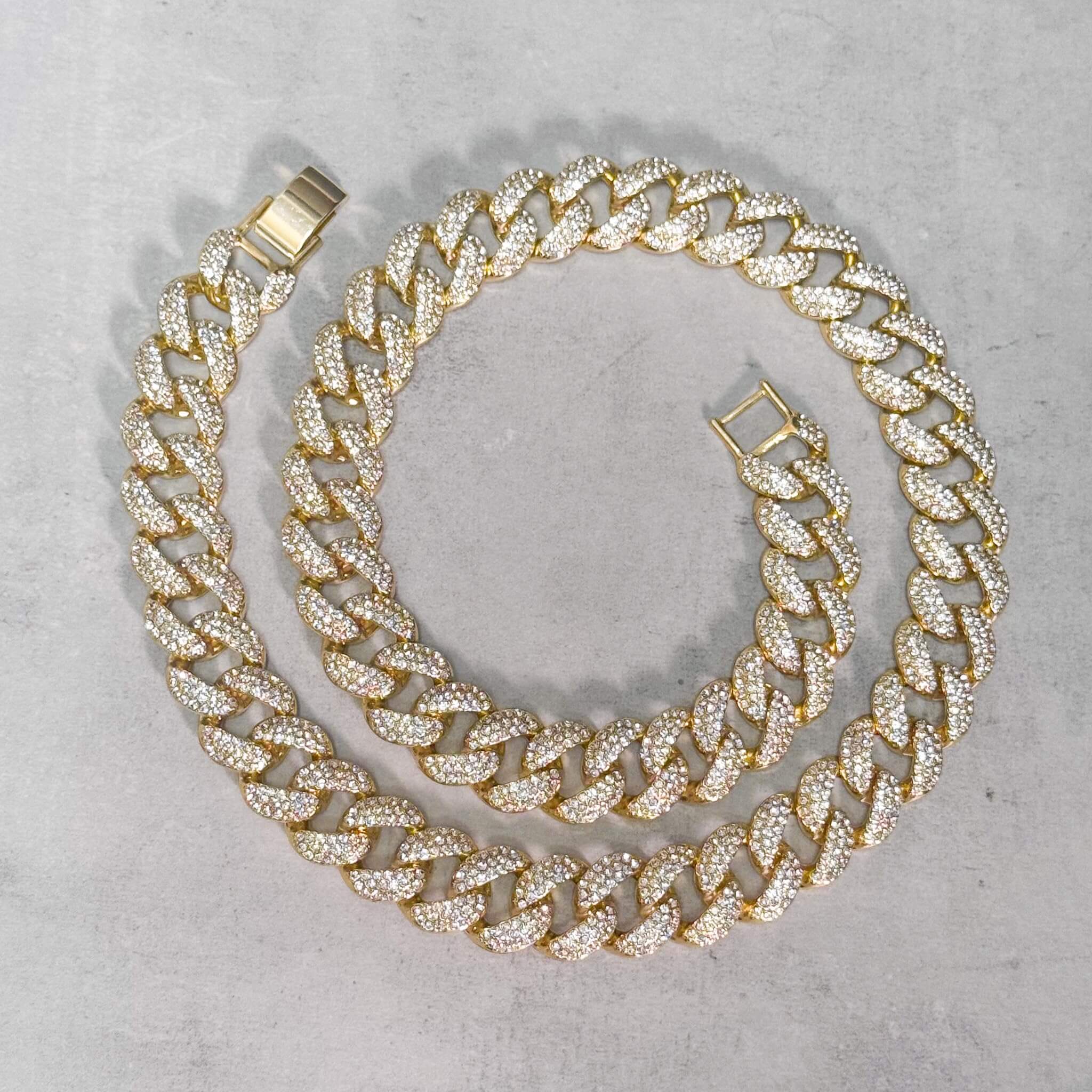 18mm Iced Out Cuban Chain