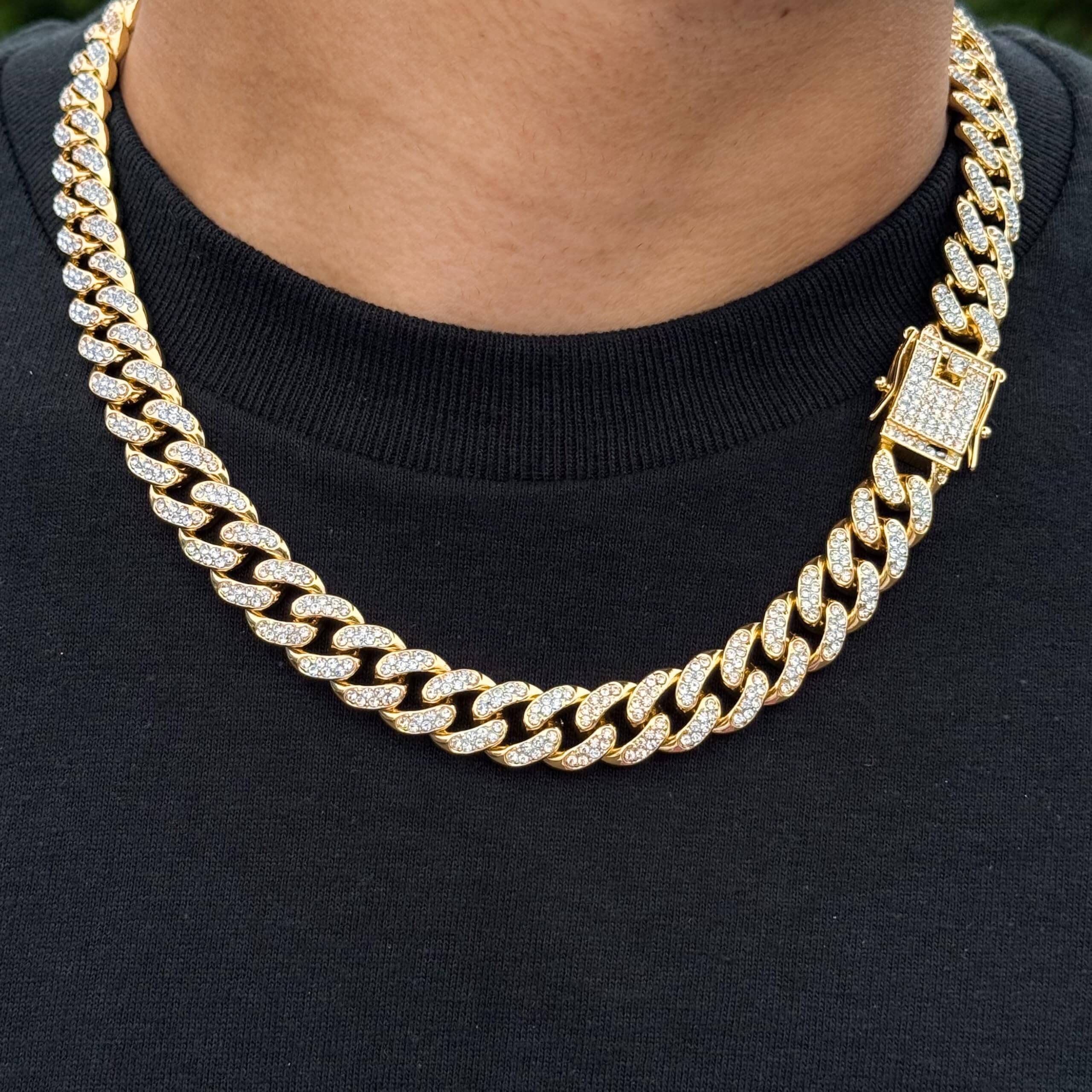 12mm Iced Out Cuban Chain