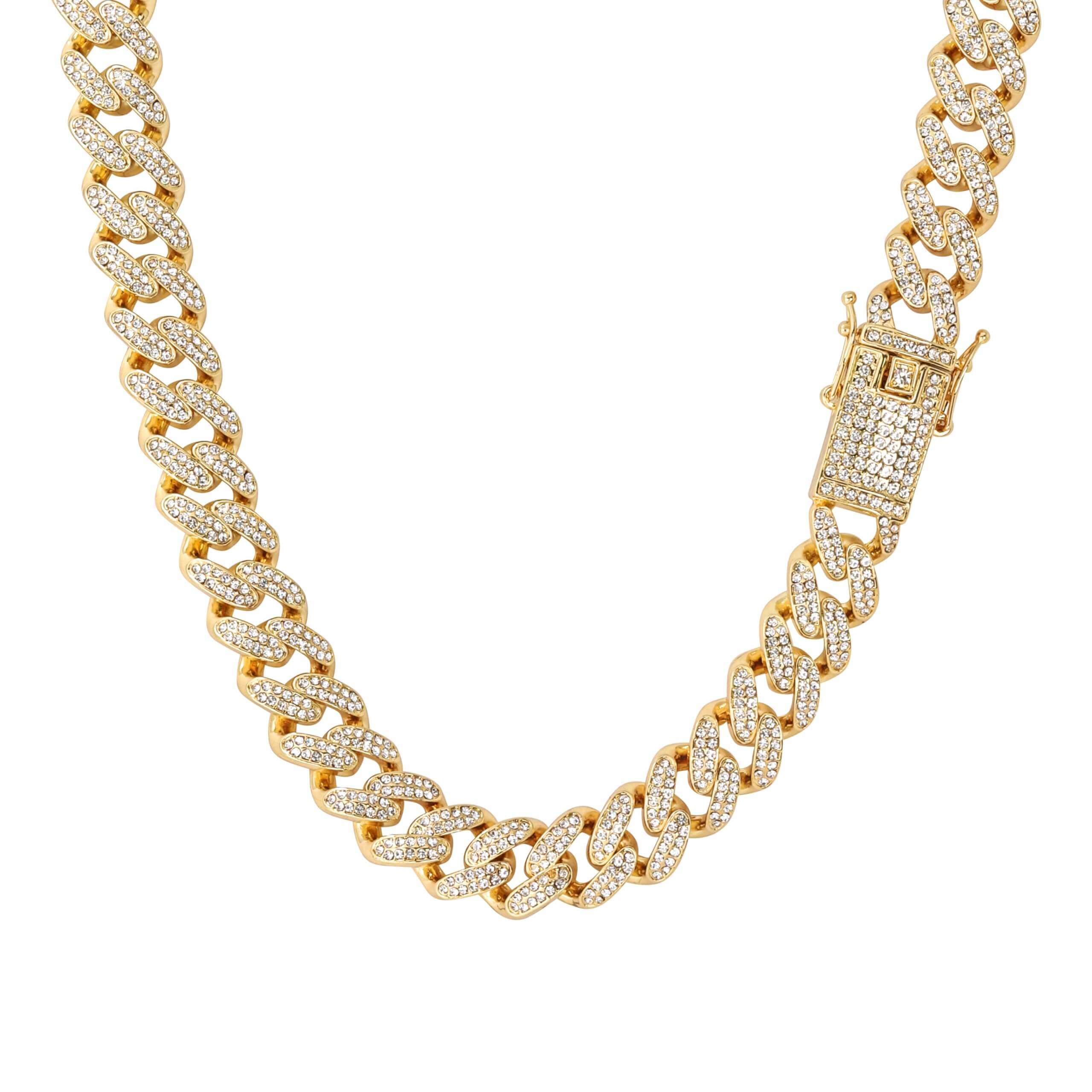 15mm Fully Iced Out Cuban Chain