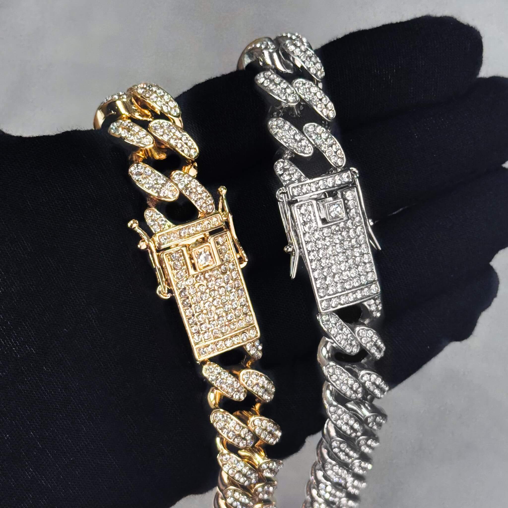 15mm Fully Iced Out Cuban Chain