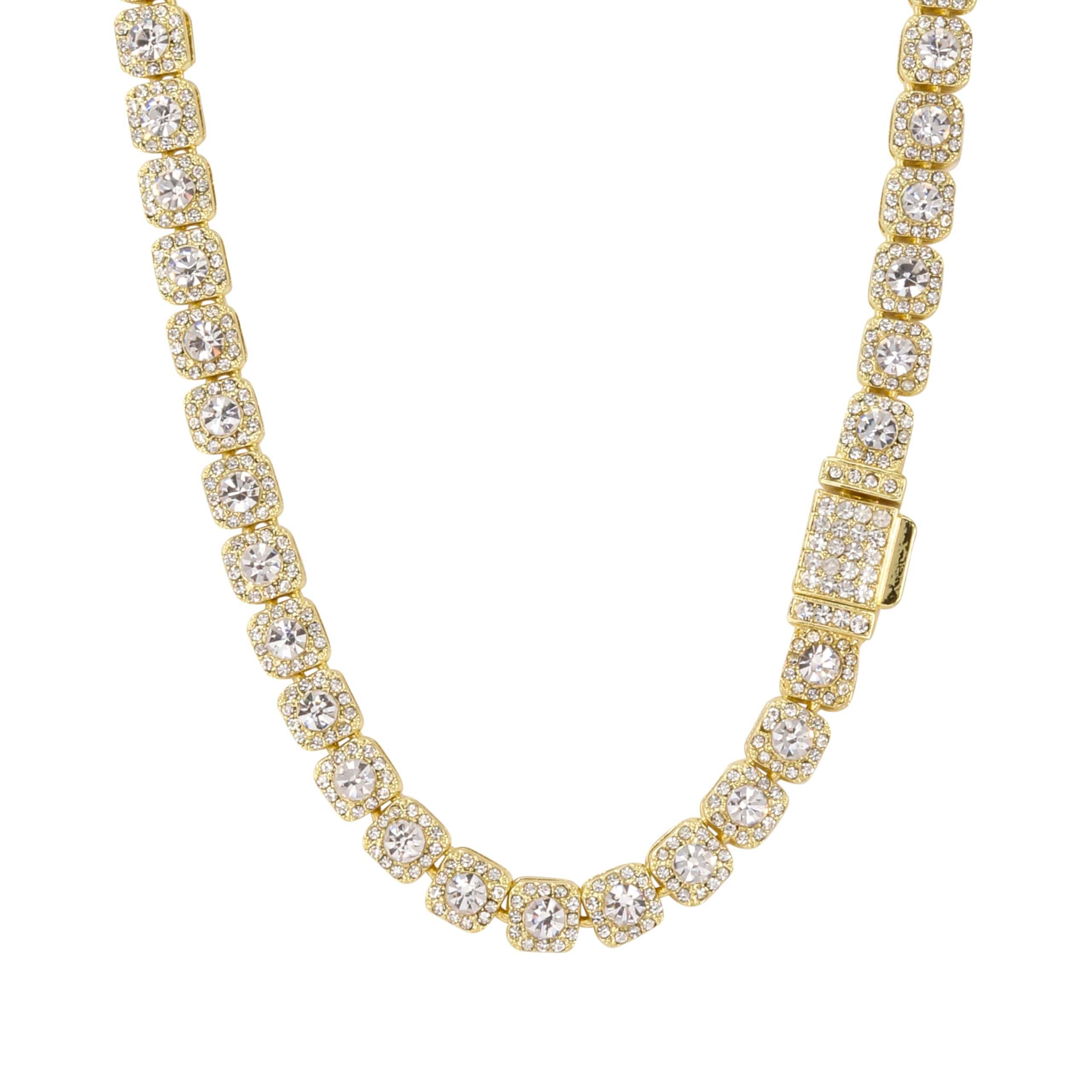 8mm Iced Out Cluster Chain