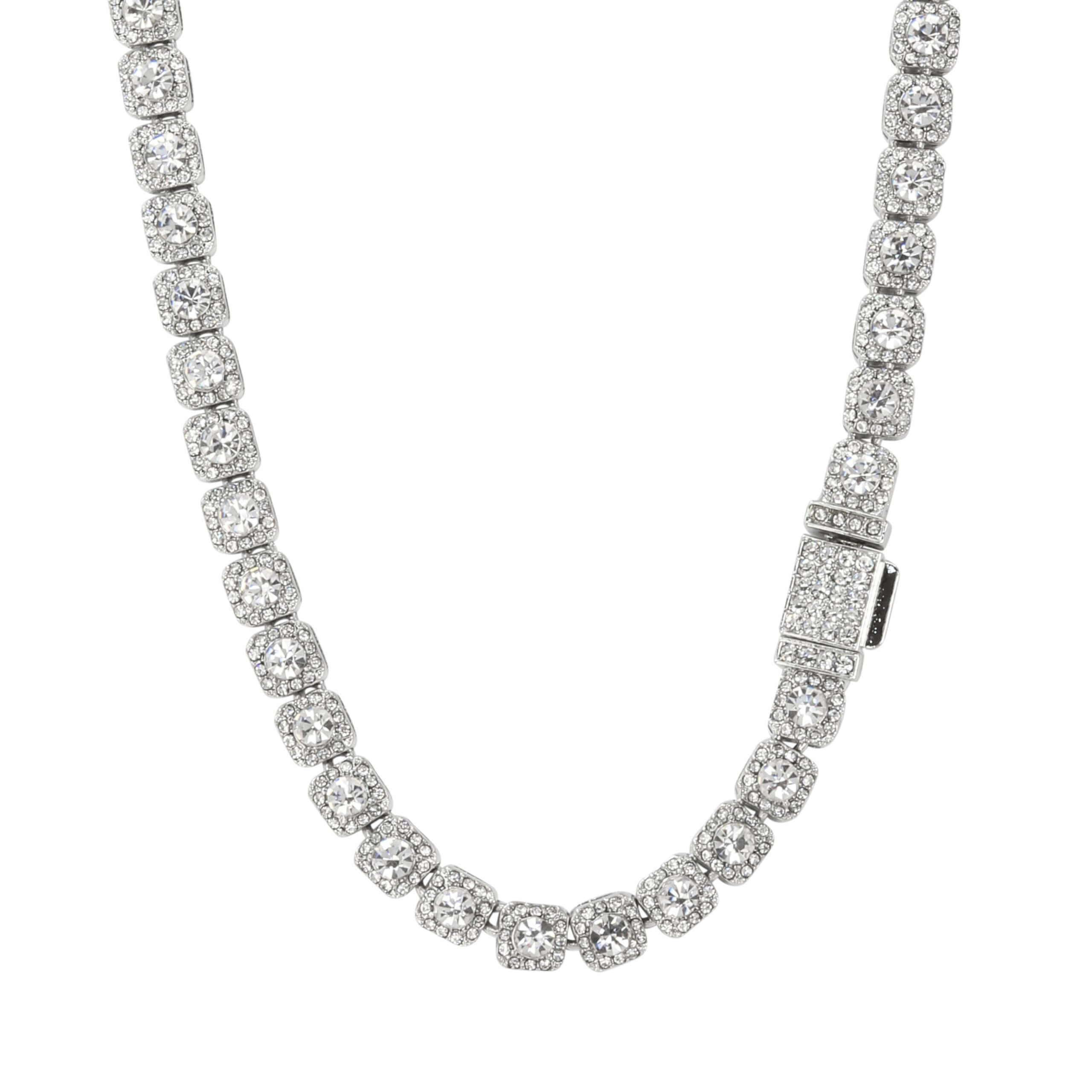 8mm Iced Out Cluster Chain