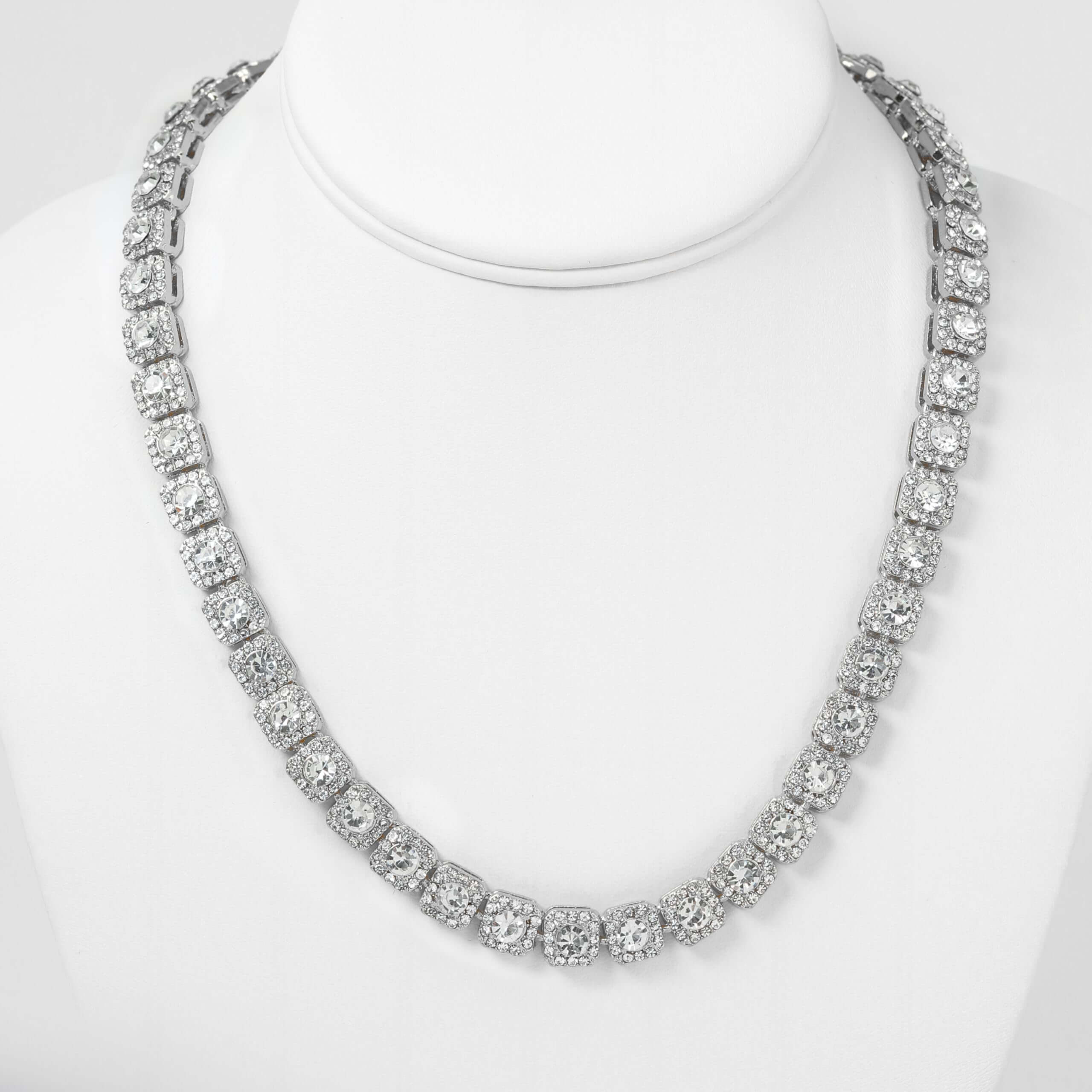 8mm Iced Out Cluster Chain