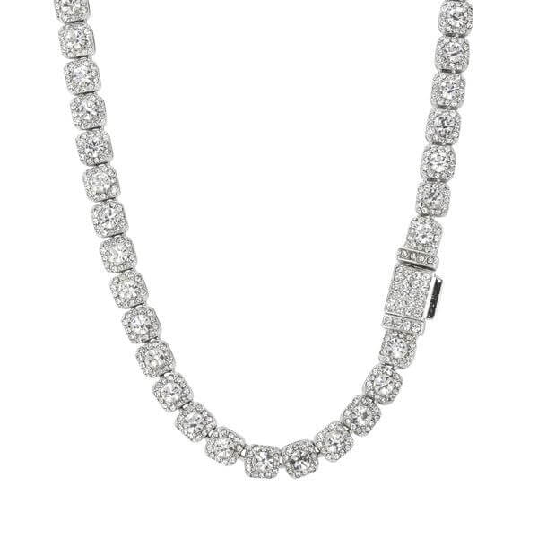 8mm Iced Out Cluster Chain