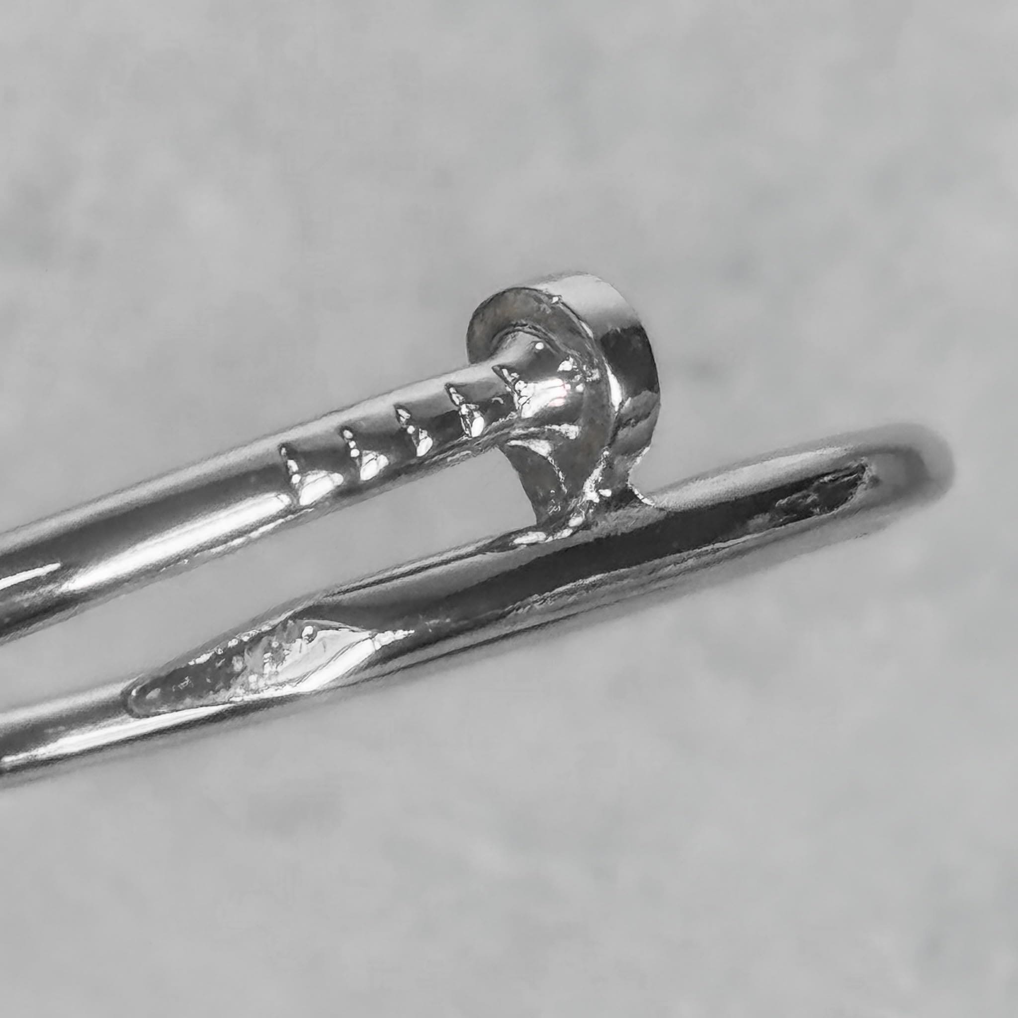 Men's Nail Hinged Bangle Bracelet