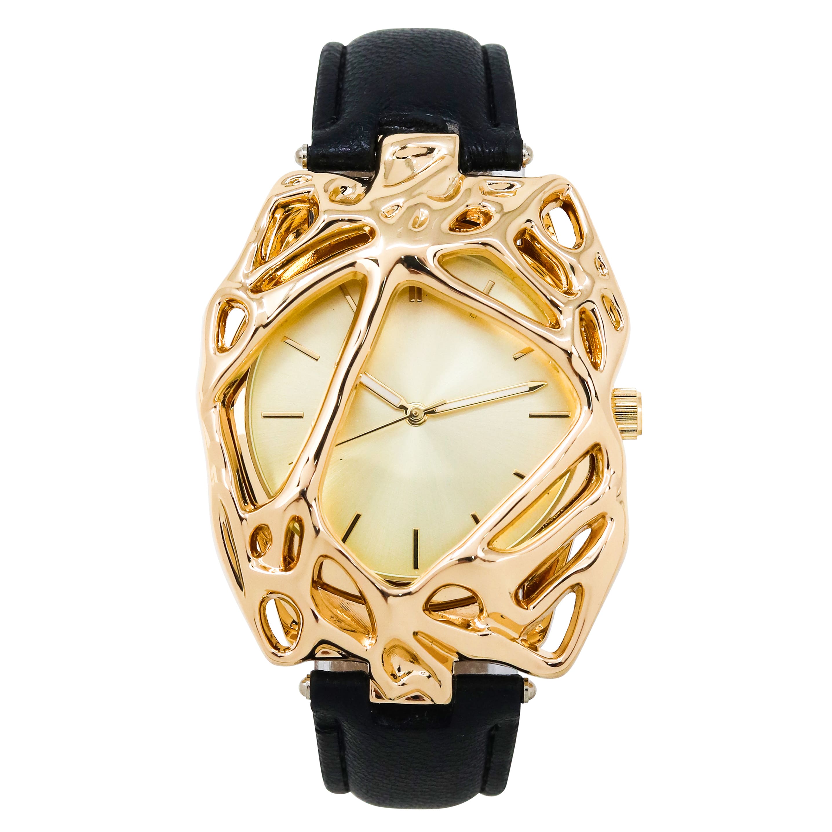 Men’s 40mm Spider Web Watch - Leather Band, Quartz Movement