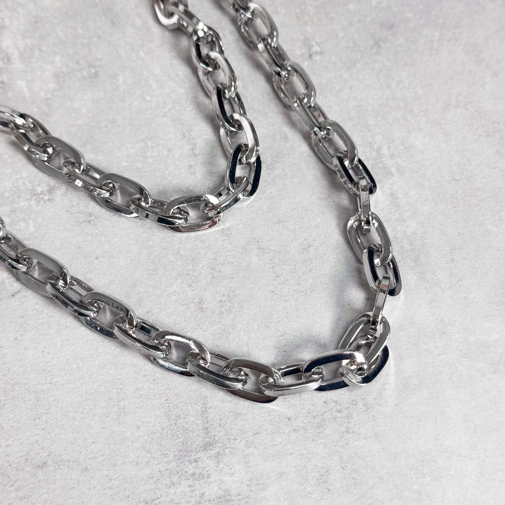 Men's Double Layered Silver Pant Chains Stylish Accessory for Jeans