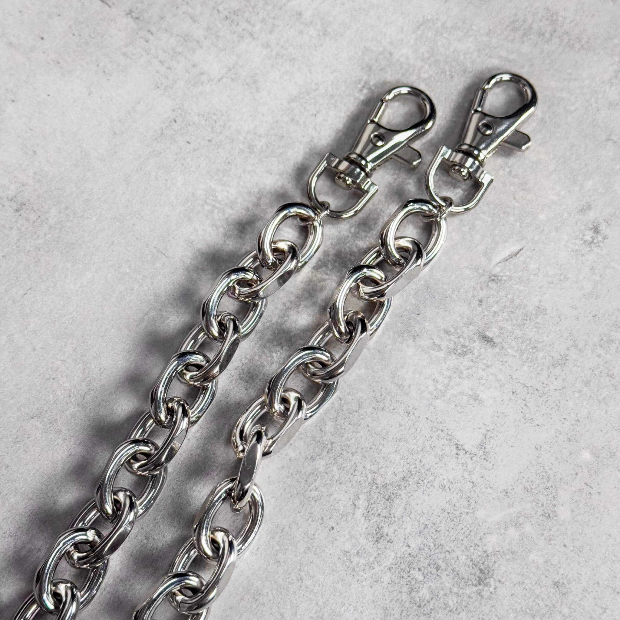 Men's 12mm Silver Pant Chain Stylish Accessory for Jeans