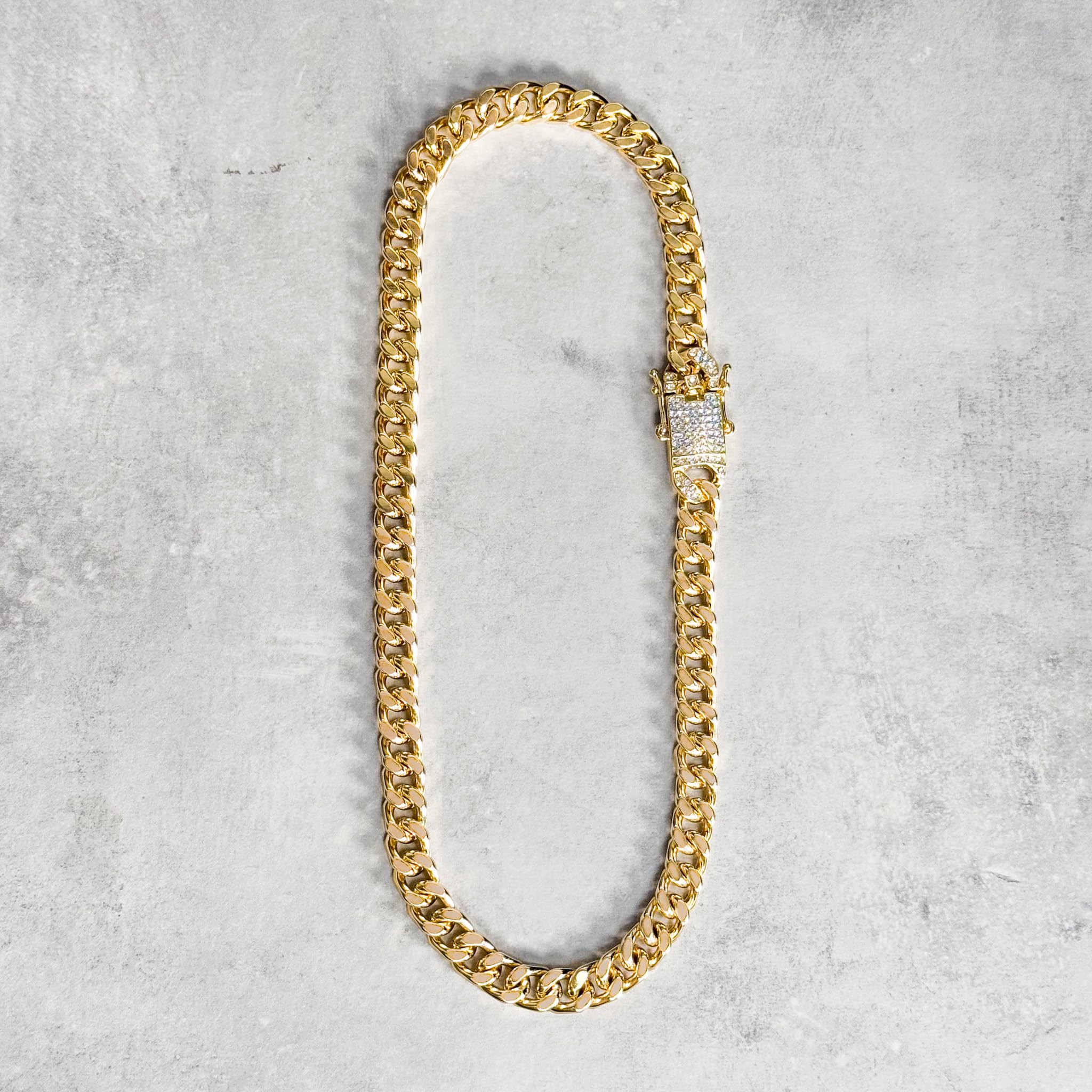 Men's Jesus Pendant Necklace and Cuban Chain Set