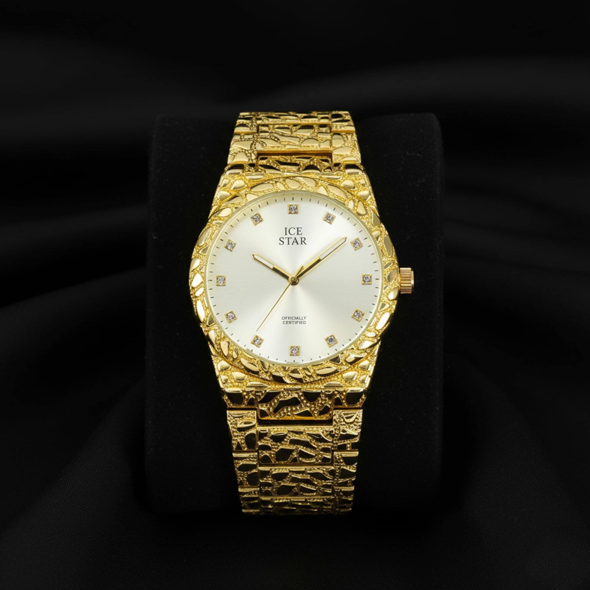 Men’s 45mm Nugget Watch - Metal Band, Quartz Movement