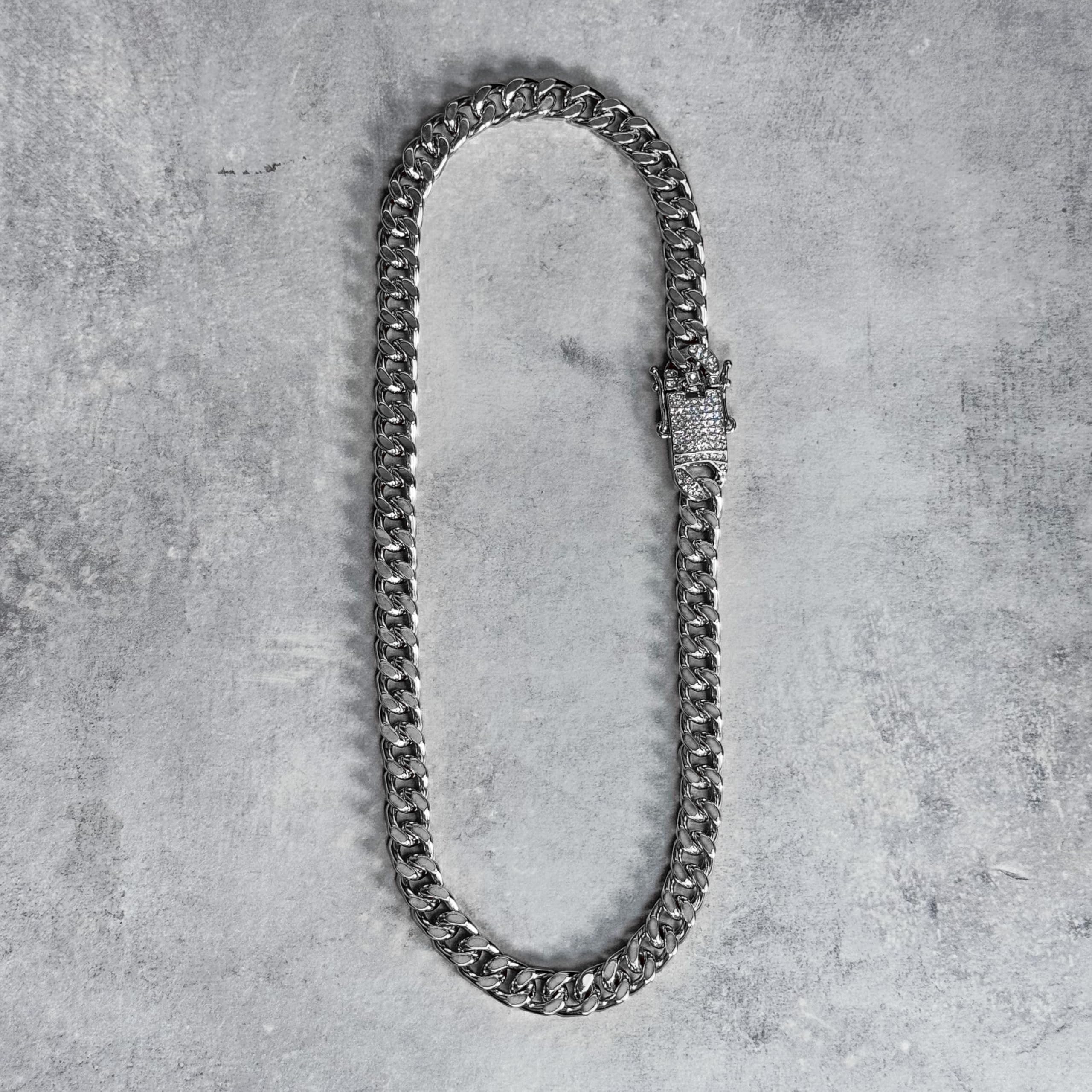Men's Jesus Pendant Necklace and Cuban Chain Set