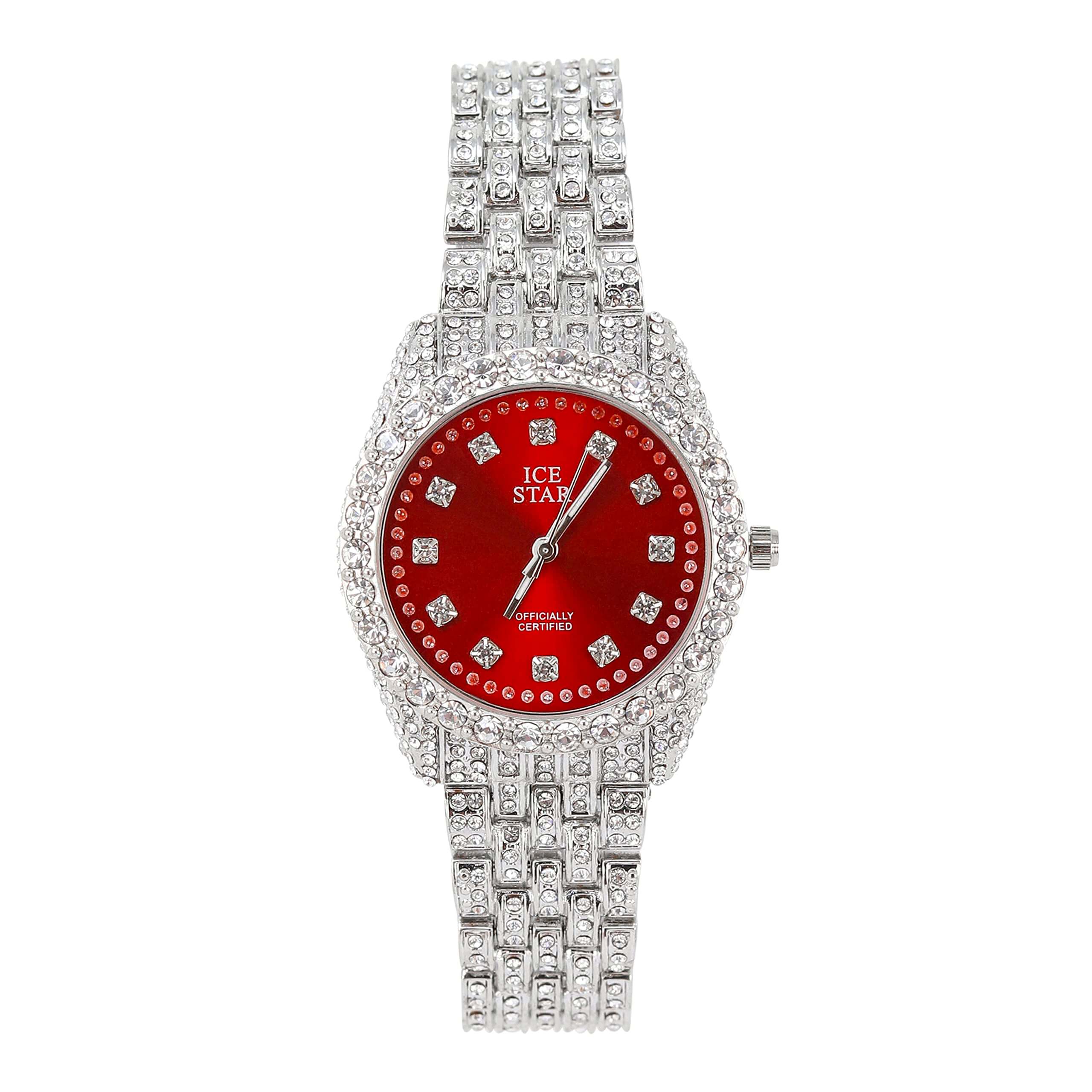 Women's 32mm Diamond Watch - Bling-ed Out Bezel with Sleek Dial - Quartz Movement