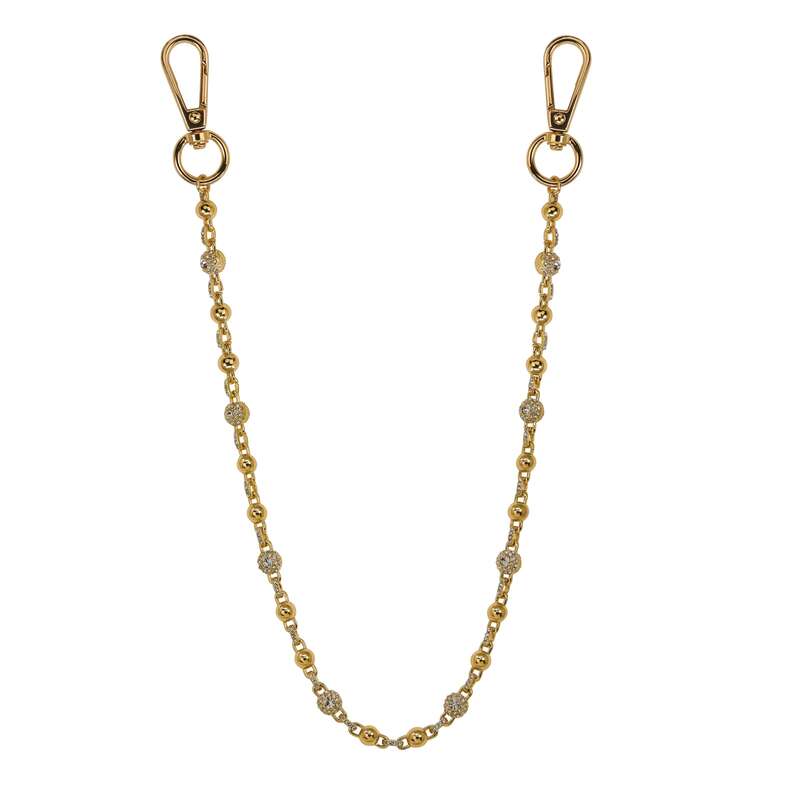 Men’s 8mm Iced Ball Pant Chain - Stylish Accessory for Jeans