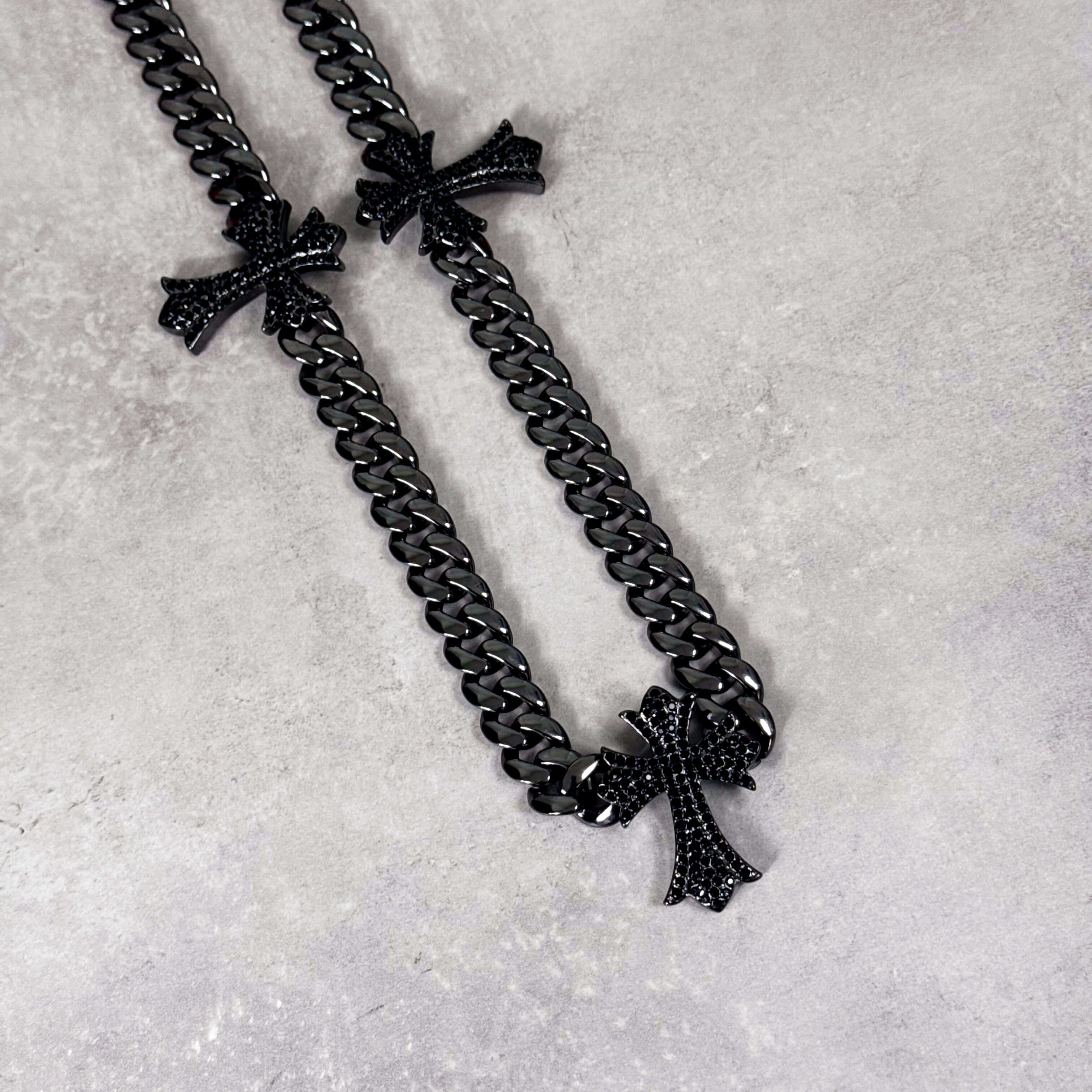 Iced Out Triple Cross Cuban Pant Chain