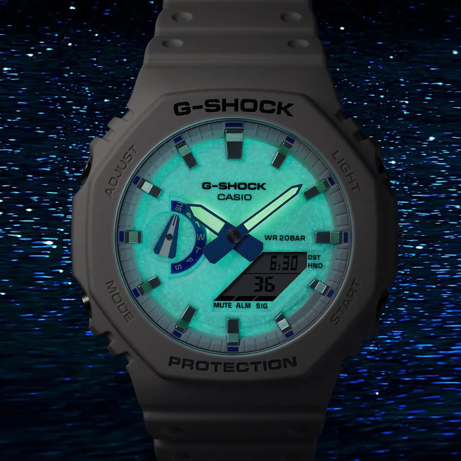 Men's 49mm Casio G-SHOCK Analog-Digital Watch - Resin Band, Carbon Core Guard Structure