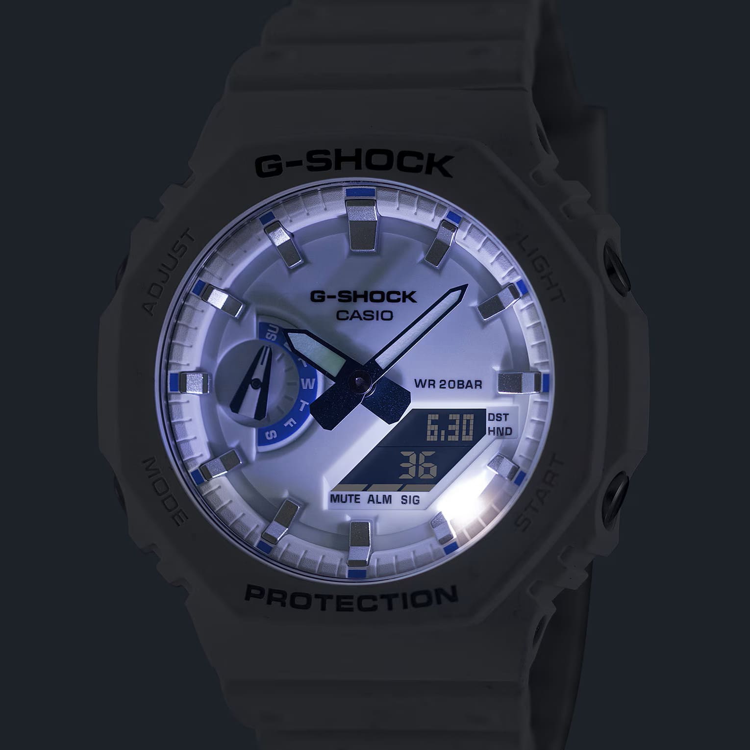 Men's 49mm Casio G-SHOCK Analog-Digital Watch - Resin Band, Carbon Core Guard Structure