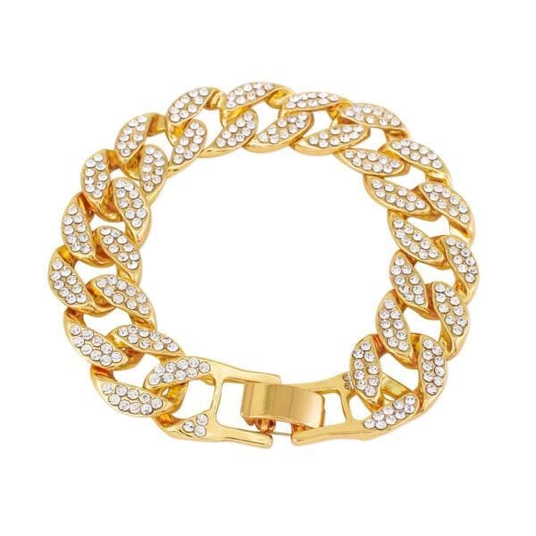 Men's 15mm Iced Out Cuban Link Bracelet