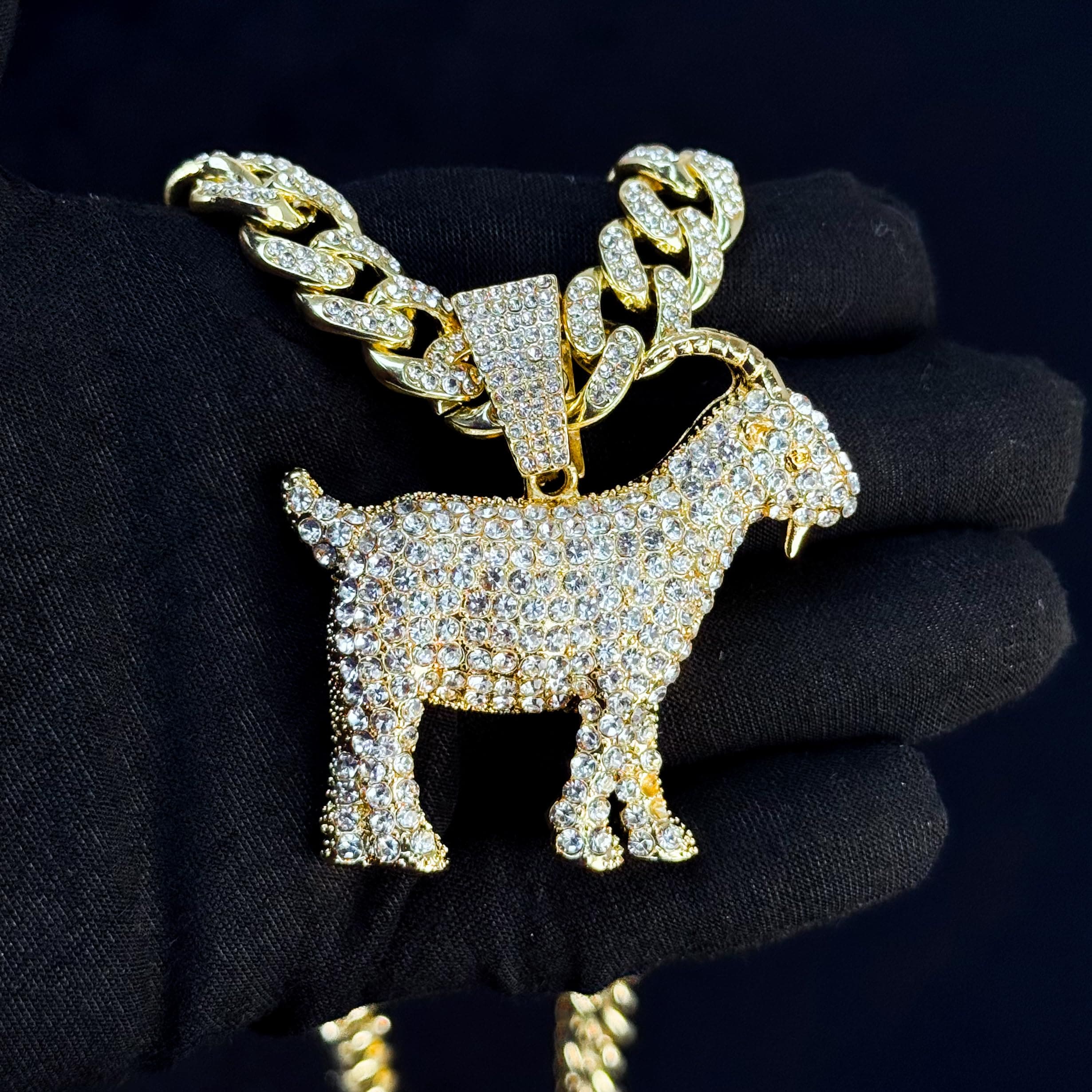 Large Iced Out Basketball Pendant with 12mm Cuban Chain