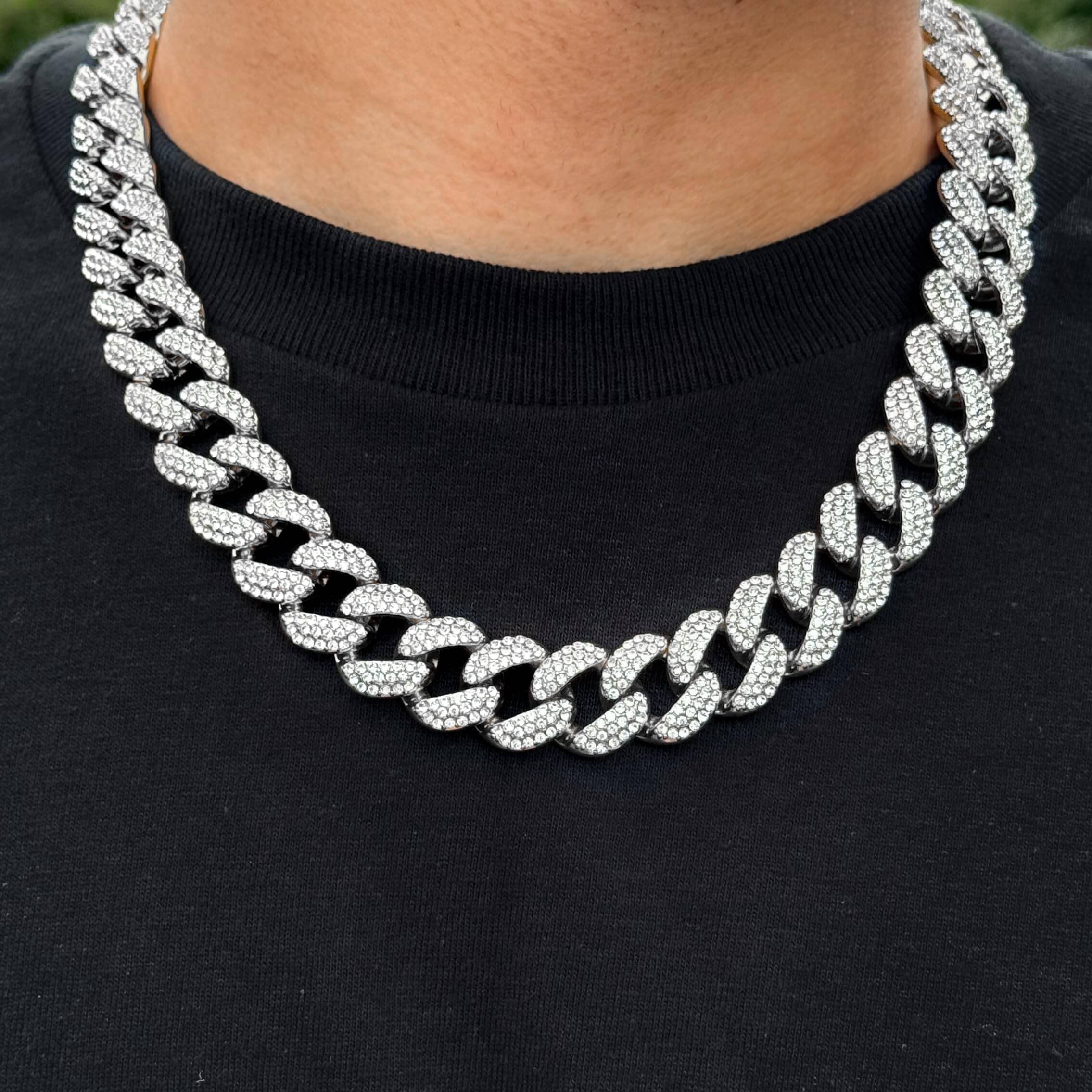 18mm Iced Out Cuban Chain
