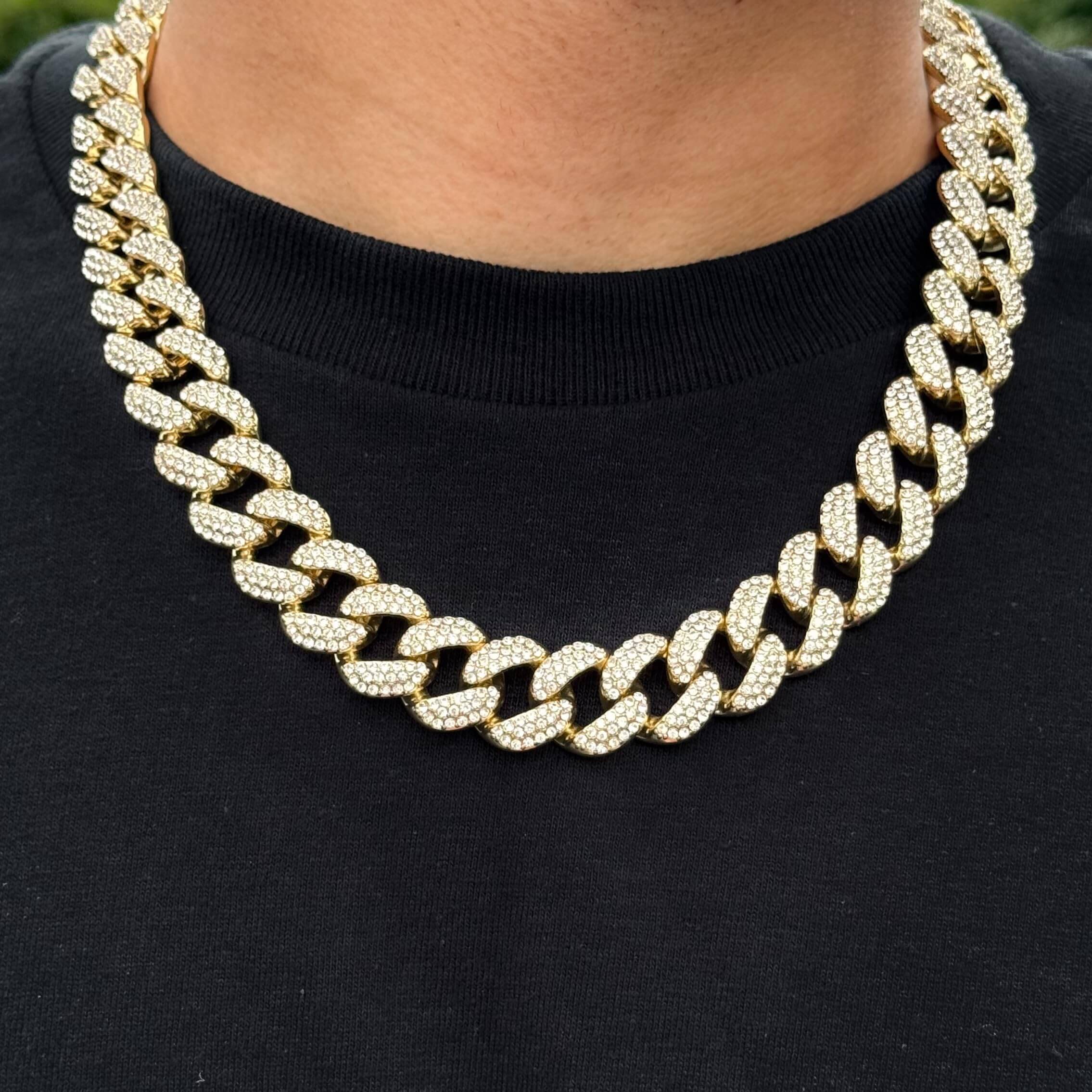 18mm Iced Out Cuban Chain