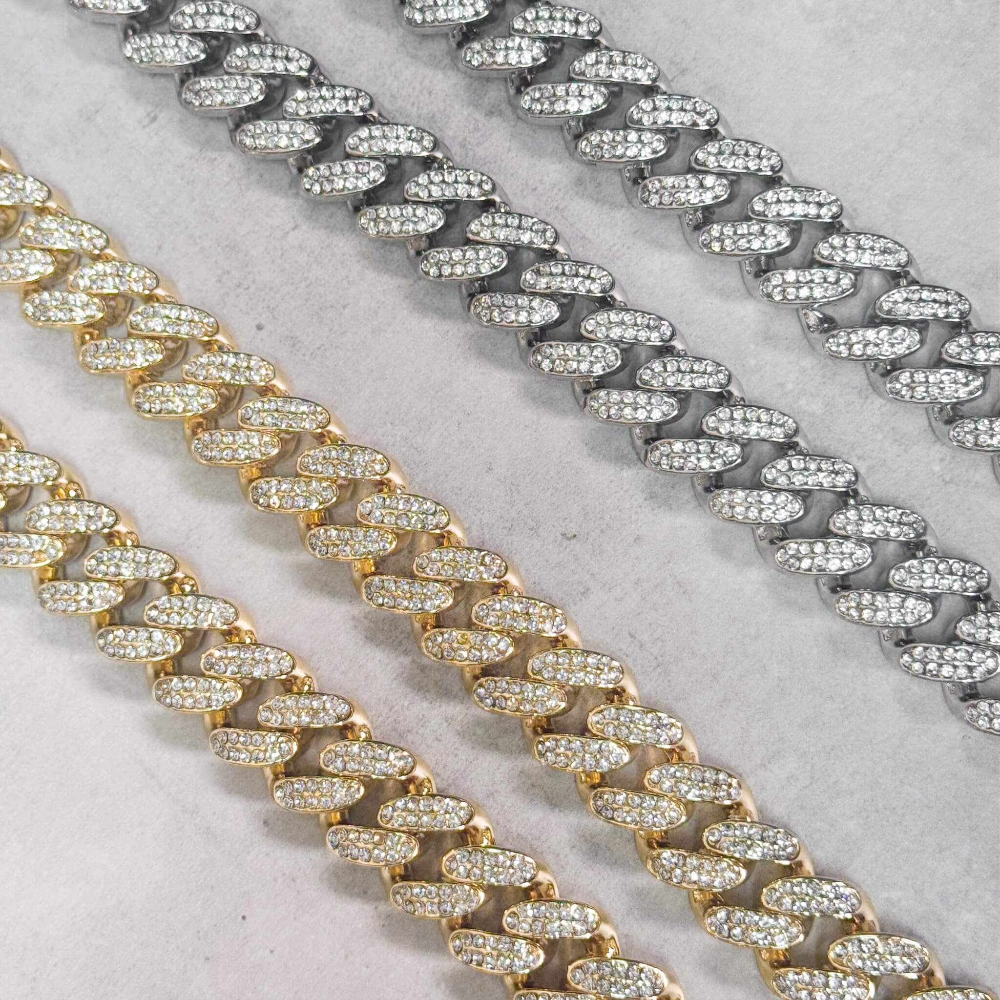 15mm Fully Iced Out Cuban Chain