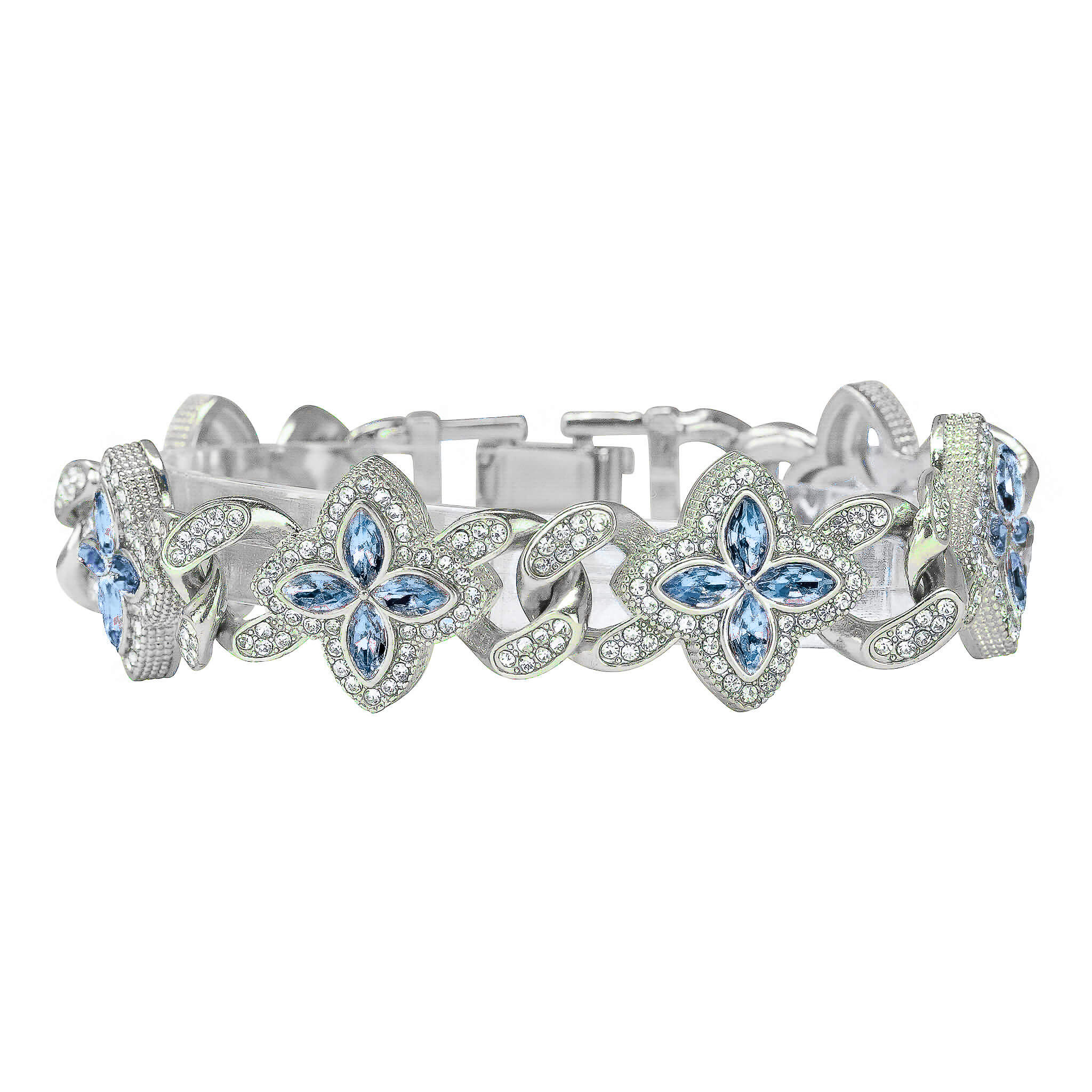 Men's 20mm Iced Out Clover Link Bracelet