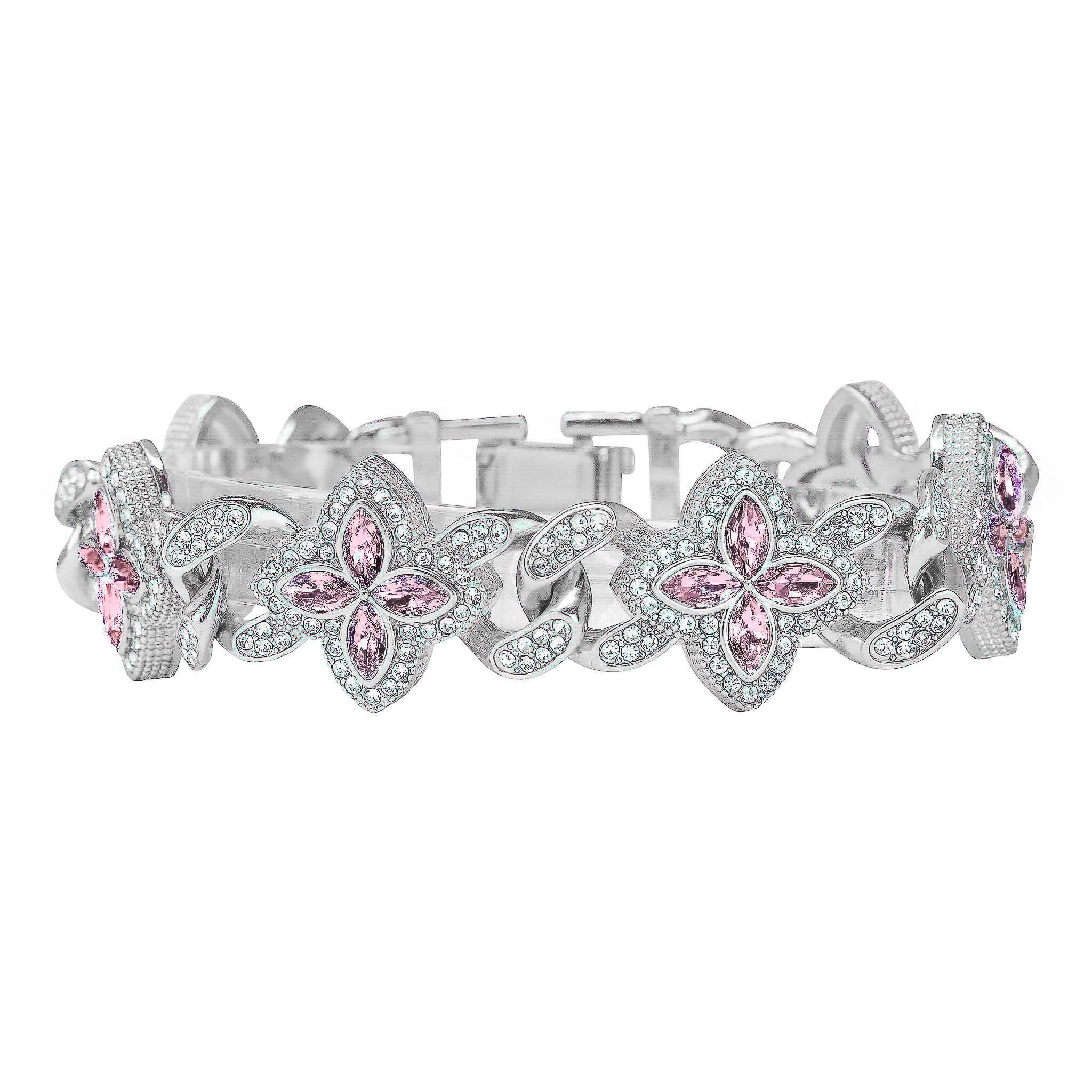 Men's 20mm Iced Out Clover Link Bracelet