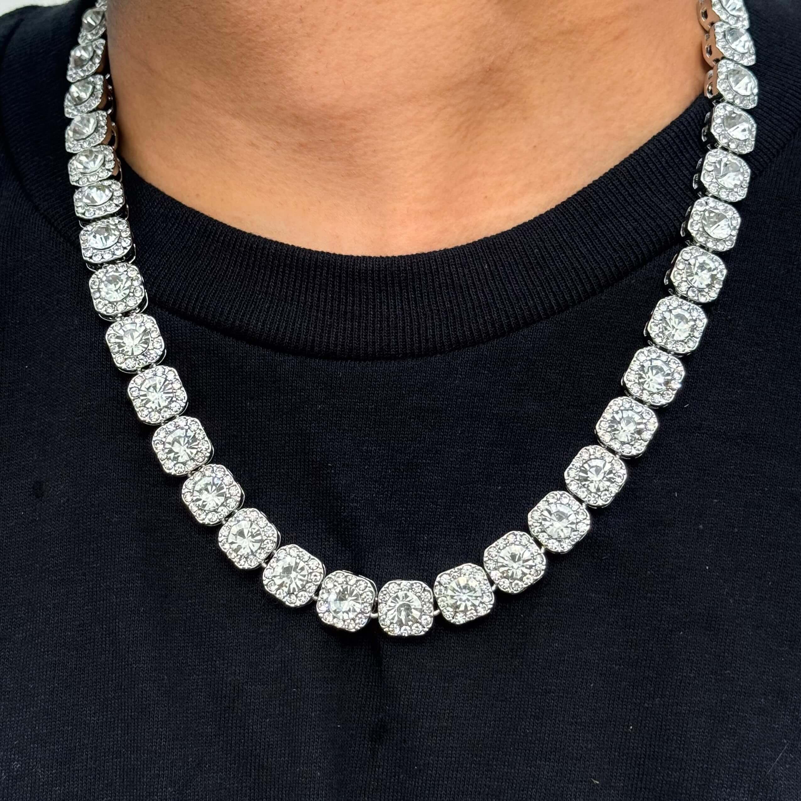 11mm Fully Iced Cluster Chain