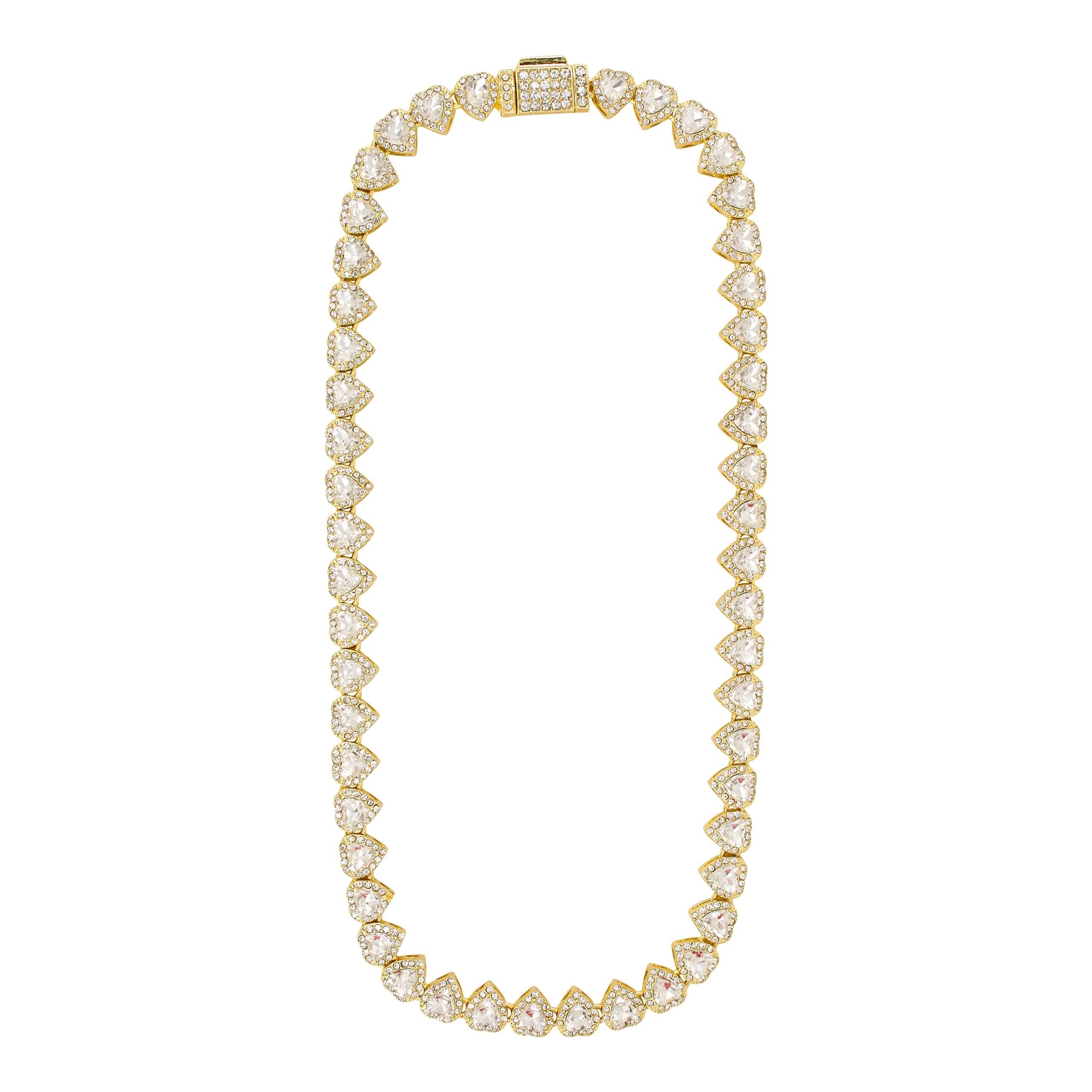 10mm Heart Cluster Chain - 20 inches