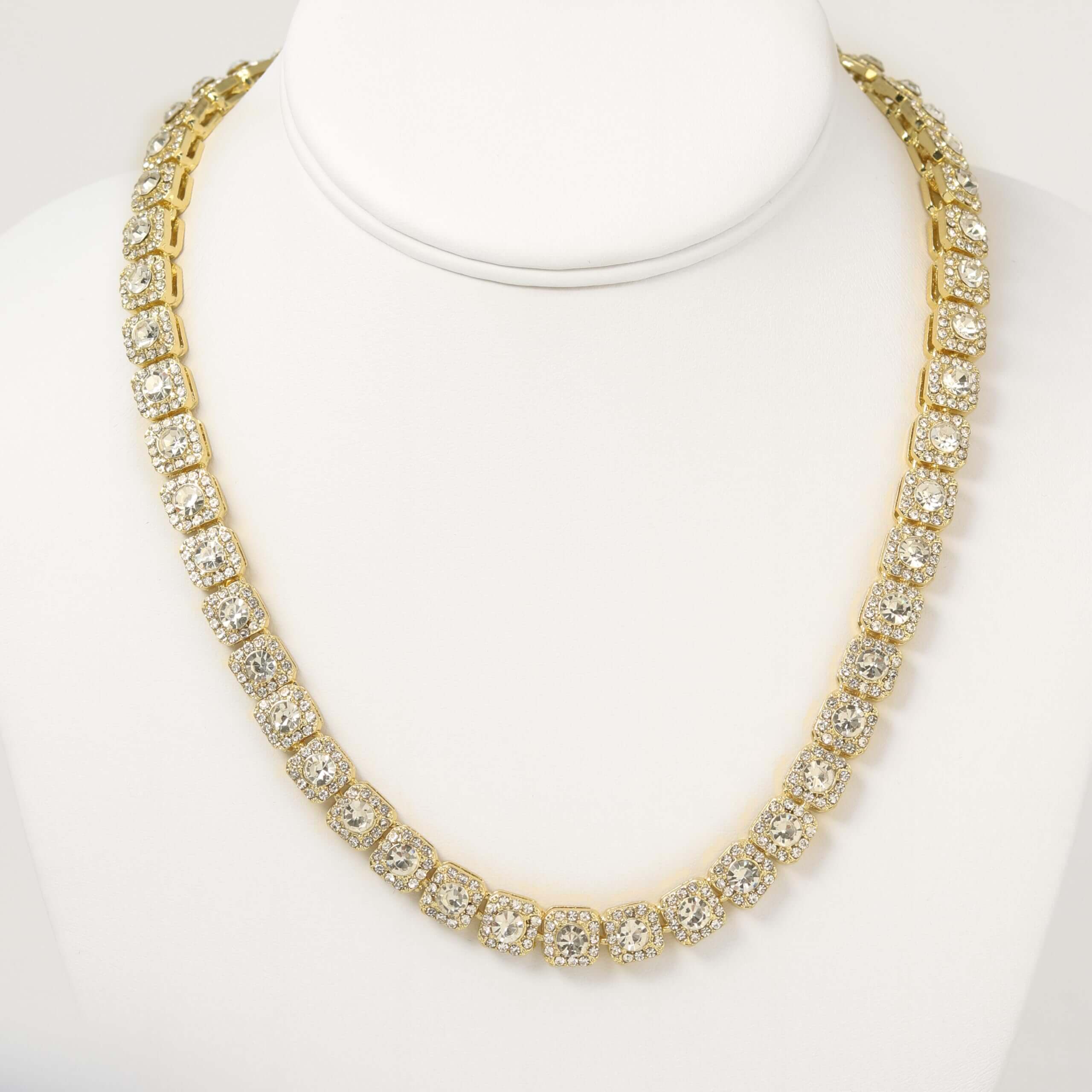 8mm Iced Out Cluster Chain