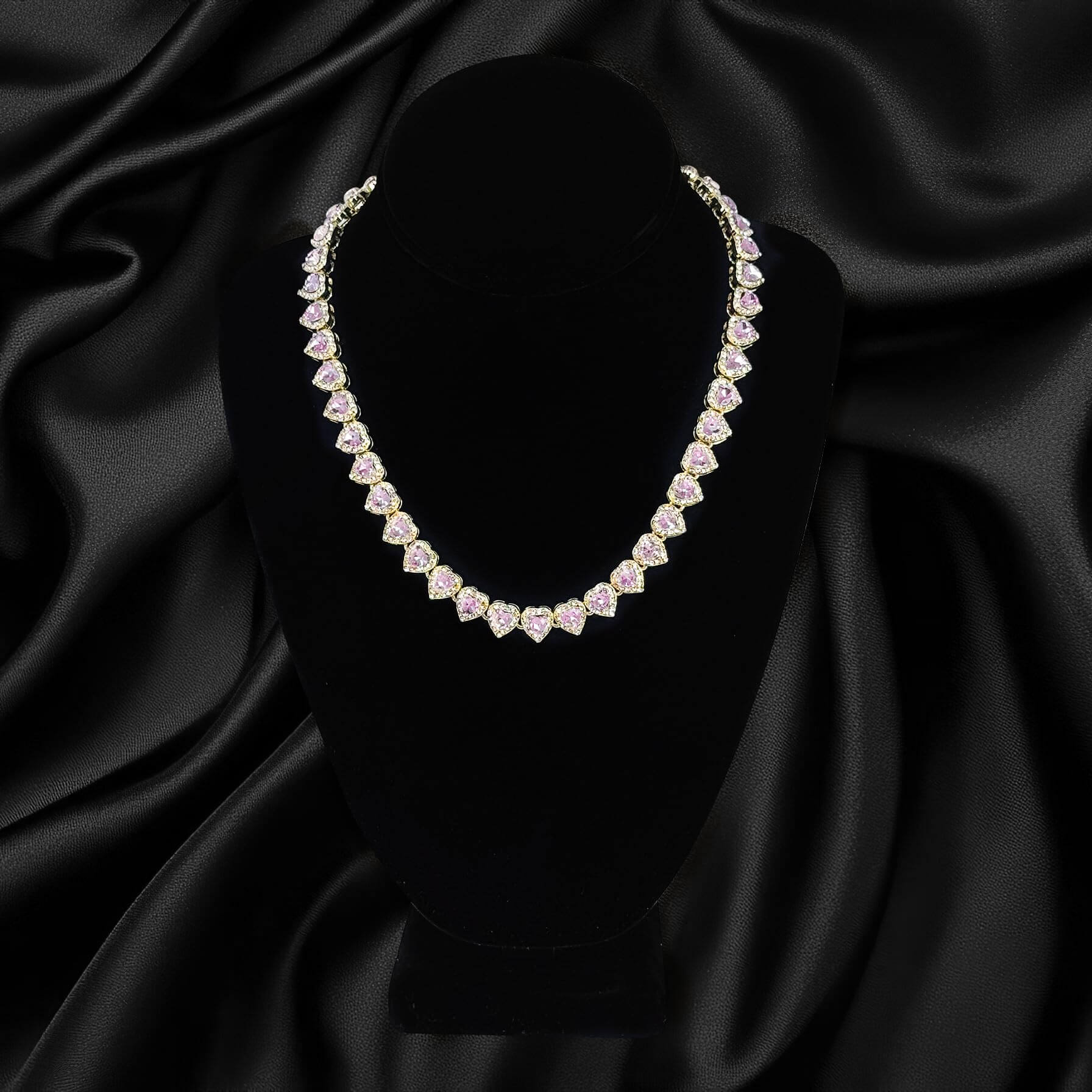 10mm Heart Cluster Chain - 18 inches