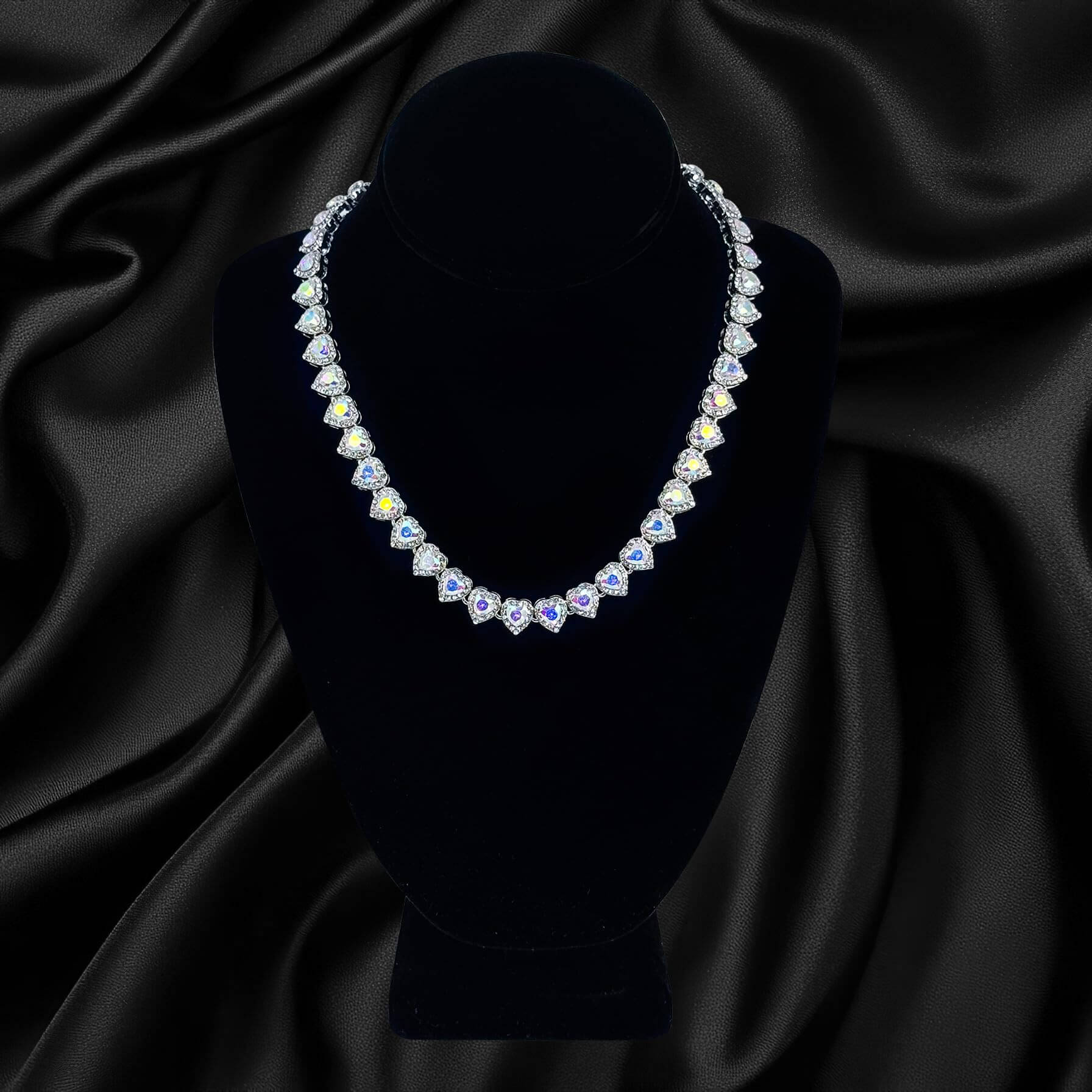 10mm Heart Cluster Chain - 18 inches